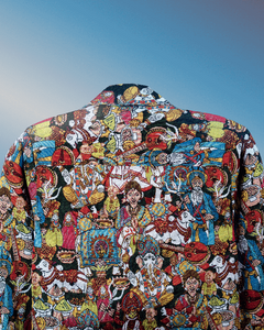 Men’s jacquard fabric shacket comfortable wear