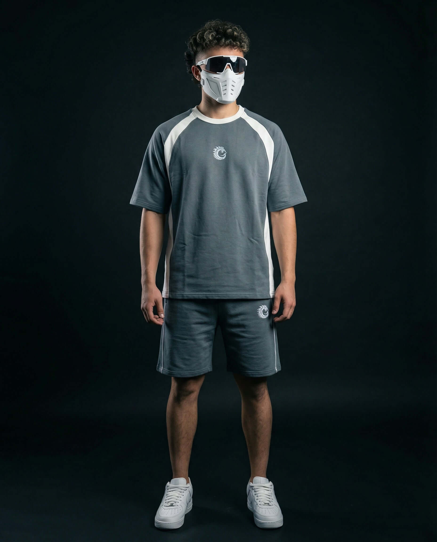 Steel Grey Heavyweight Tech-Terry Co-ord Set