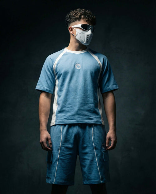 Steel Blue Heavyweight Tech-Terry Co-ord Set