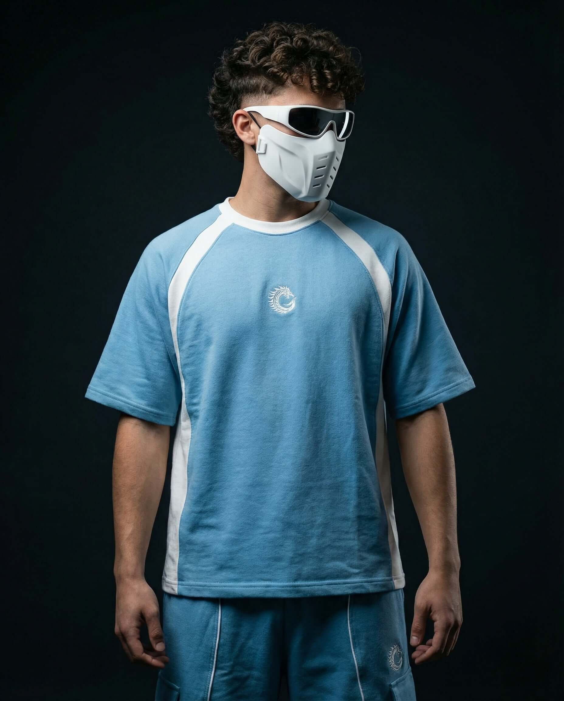 Steel Blue Heavyweight Tech-Terry Co-ord Set