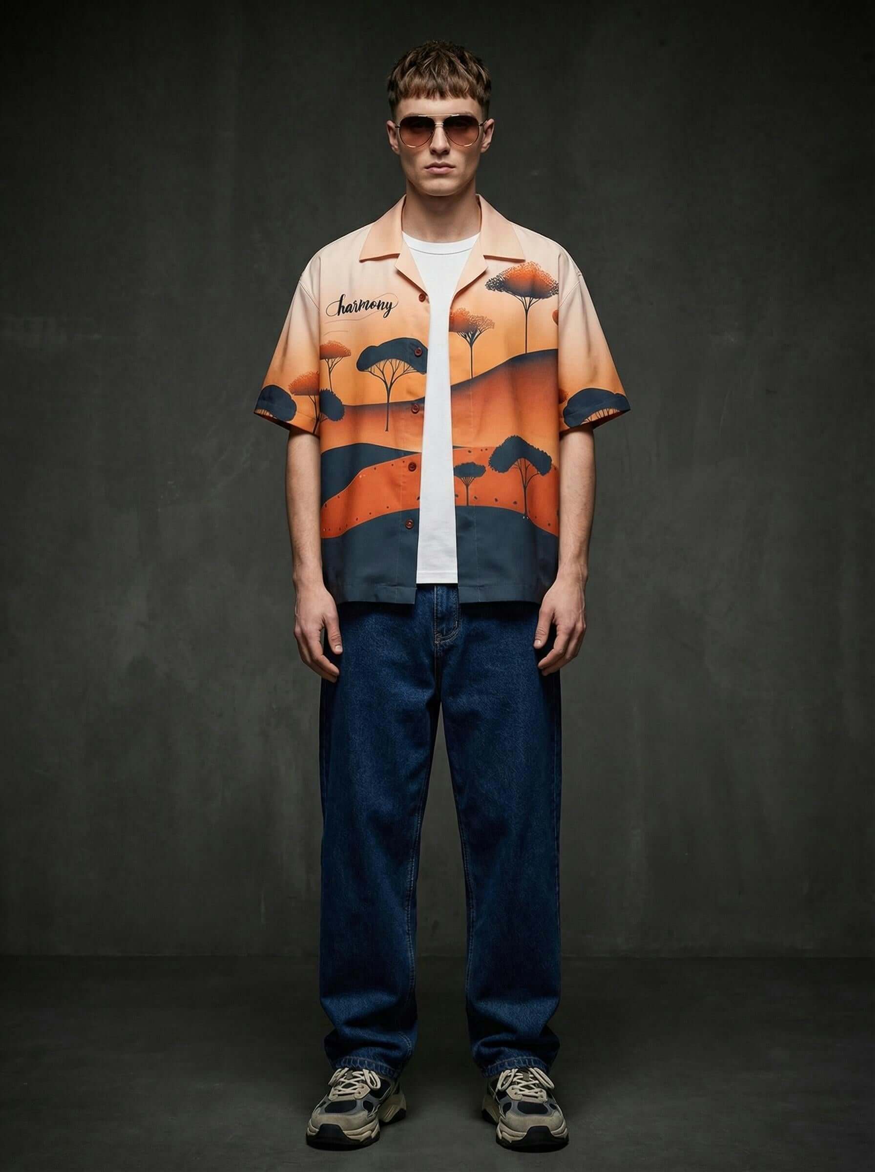 Harmony Sunset Cotton Shirt