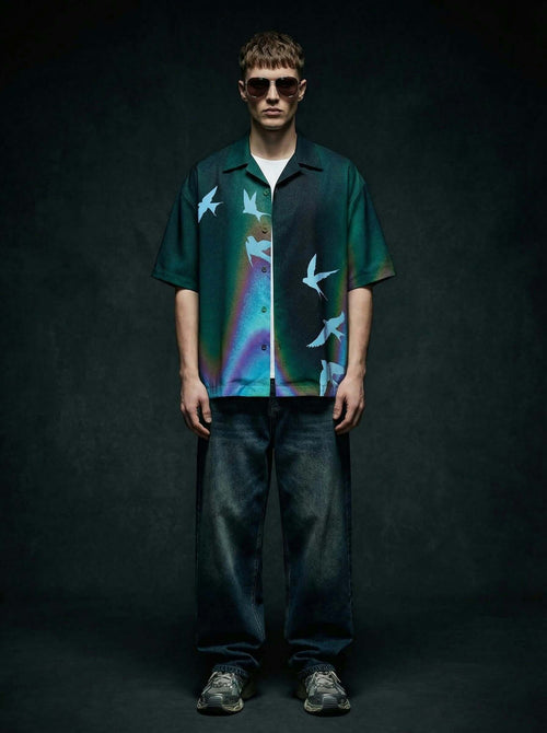 Wings of Freedom Cotton Shirt – Designer Printed Shirt