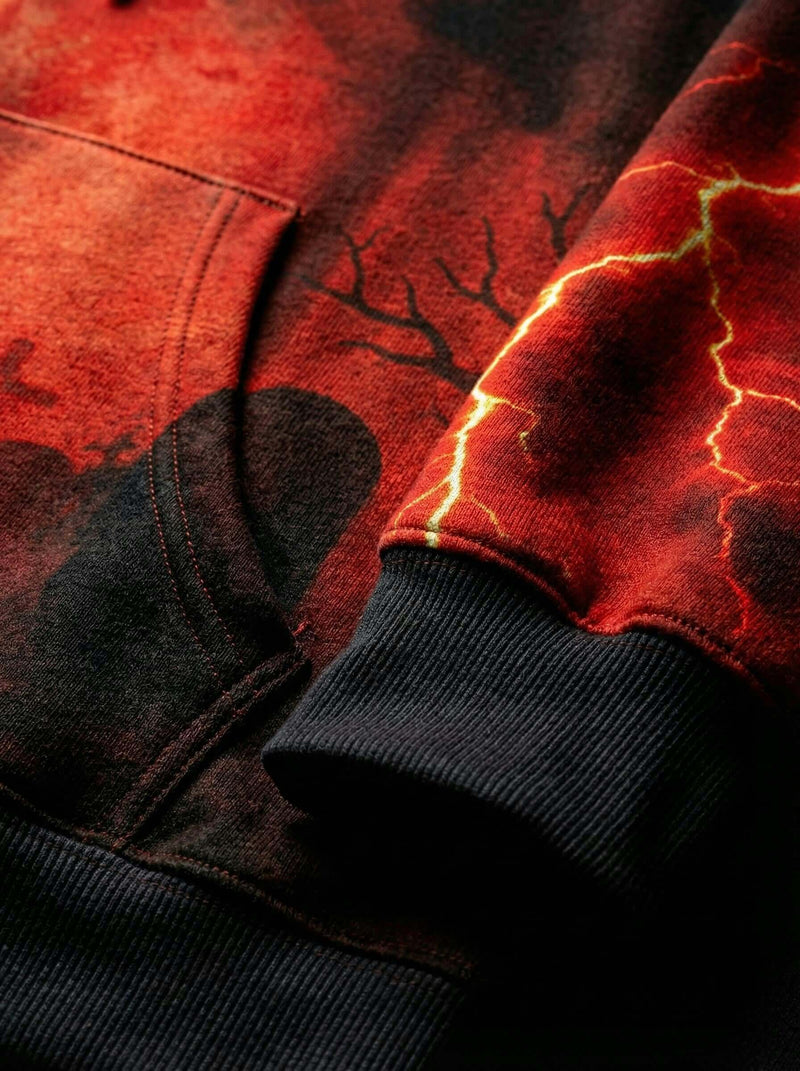 Kalyug Graphic Hoodie – Inferno Streetwear Print