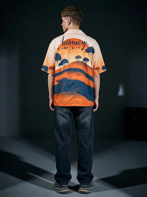 Harmony Sunset Cotton Shirt