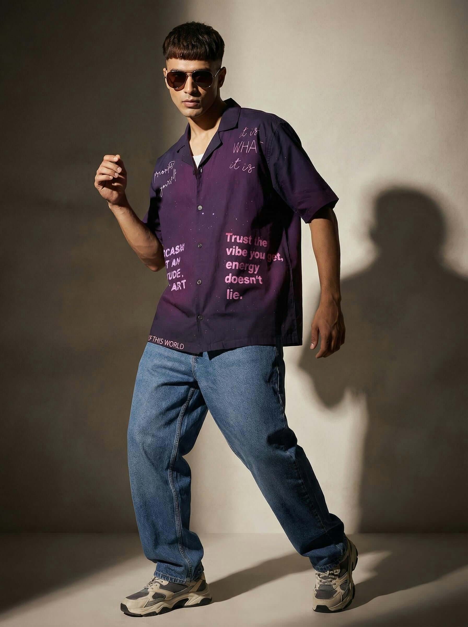 Cosmic Verse Cotton Shirt – Exclusive Designer Shirt