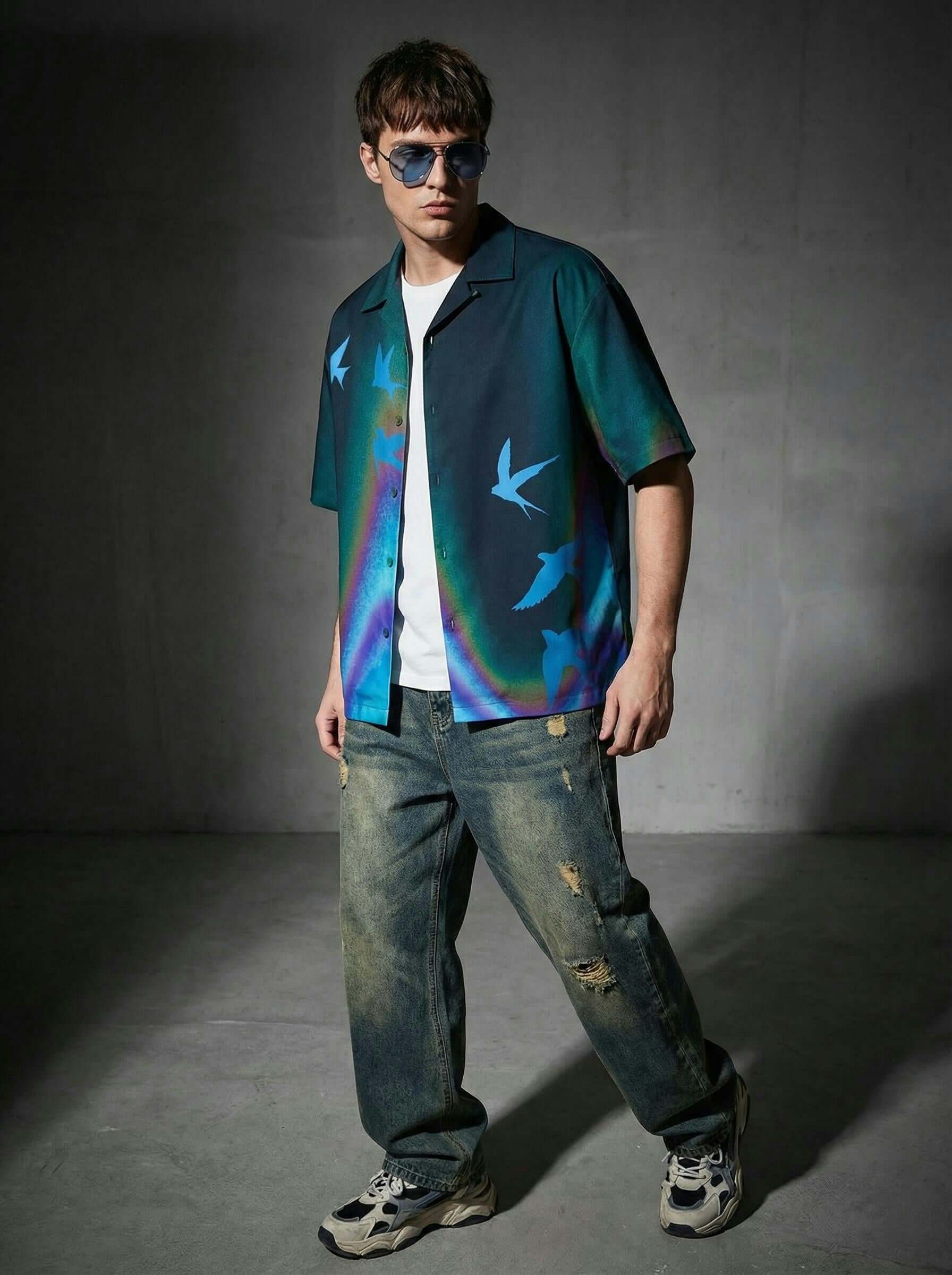 Wings of Freedom Cotton Shirt – Designer Printed Shirt