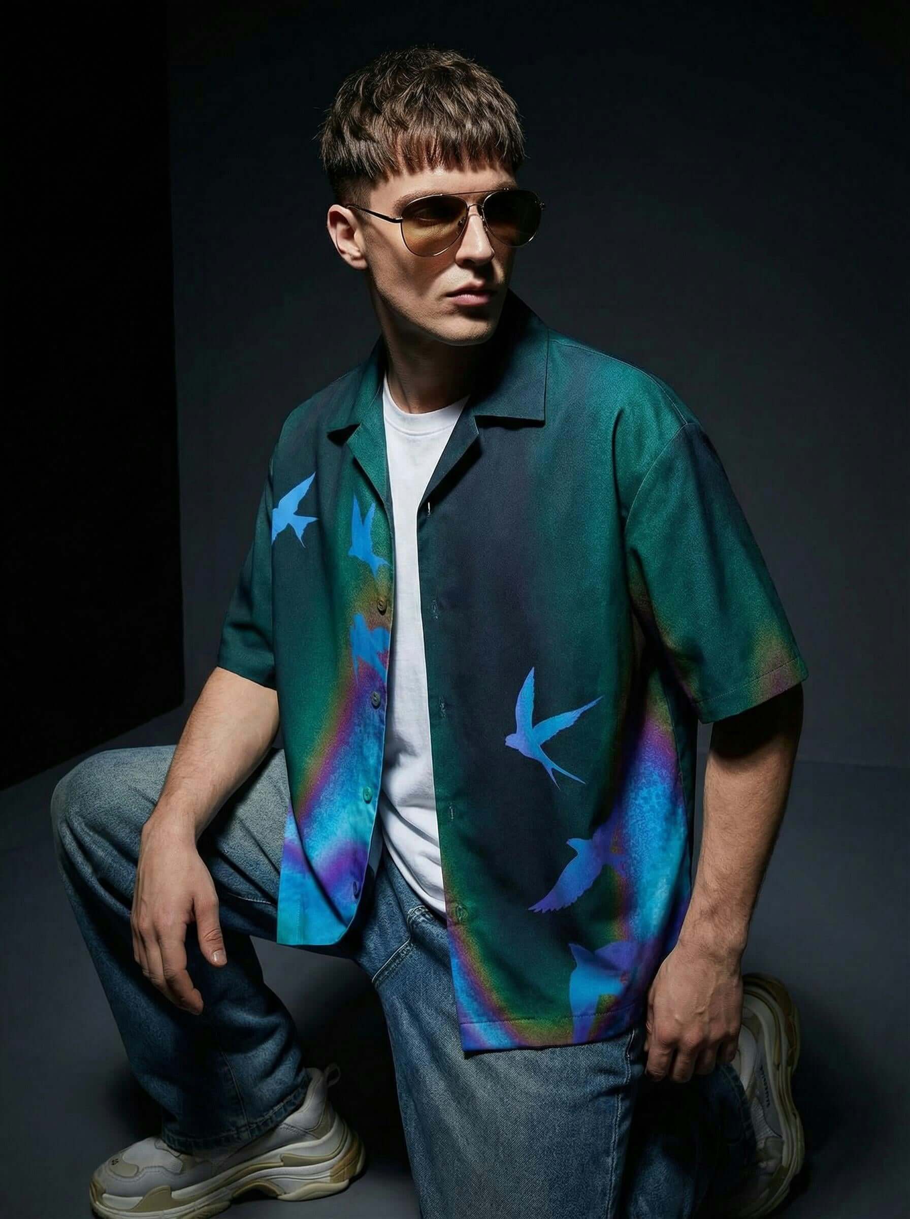Wings of Freedom Cotton Shirt – Designer Printed Shirt