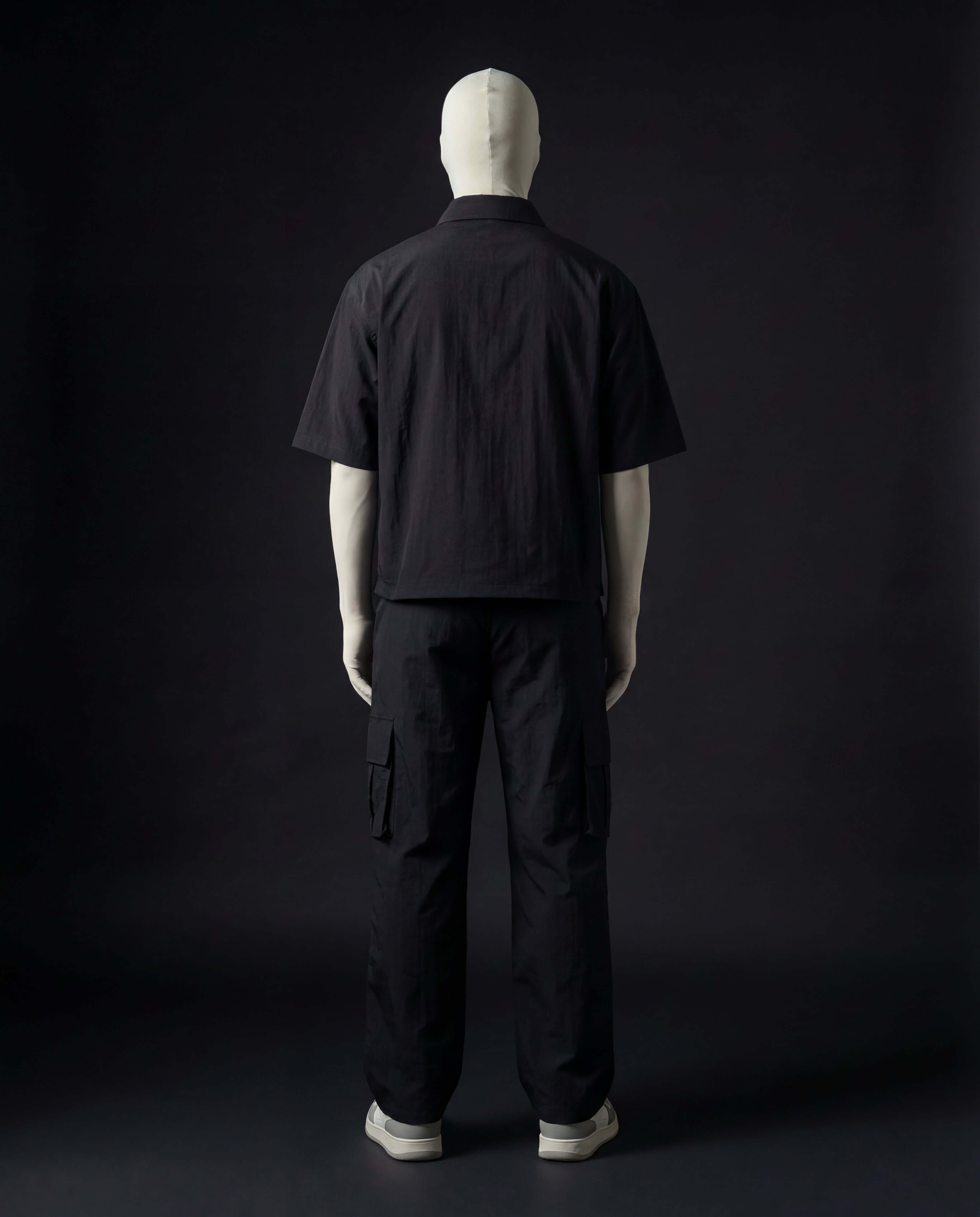 Black Utility Zip Co-ord // Tech-Nylon Series