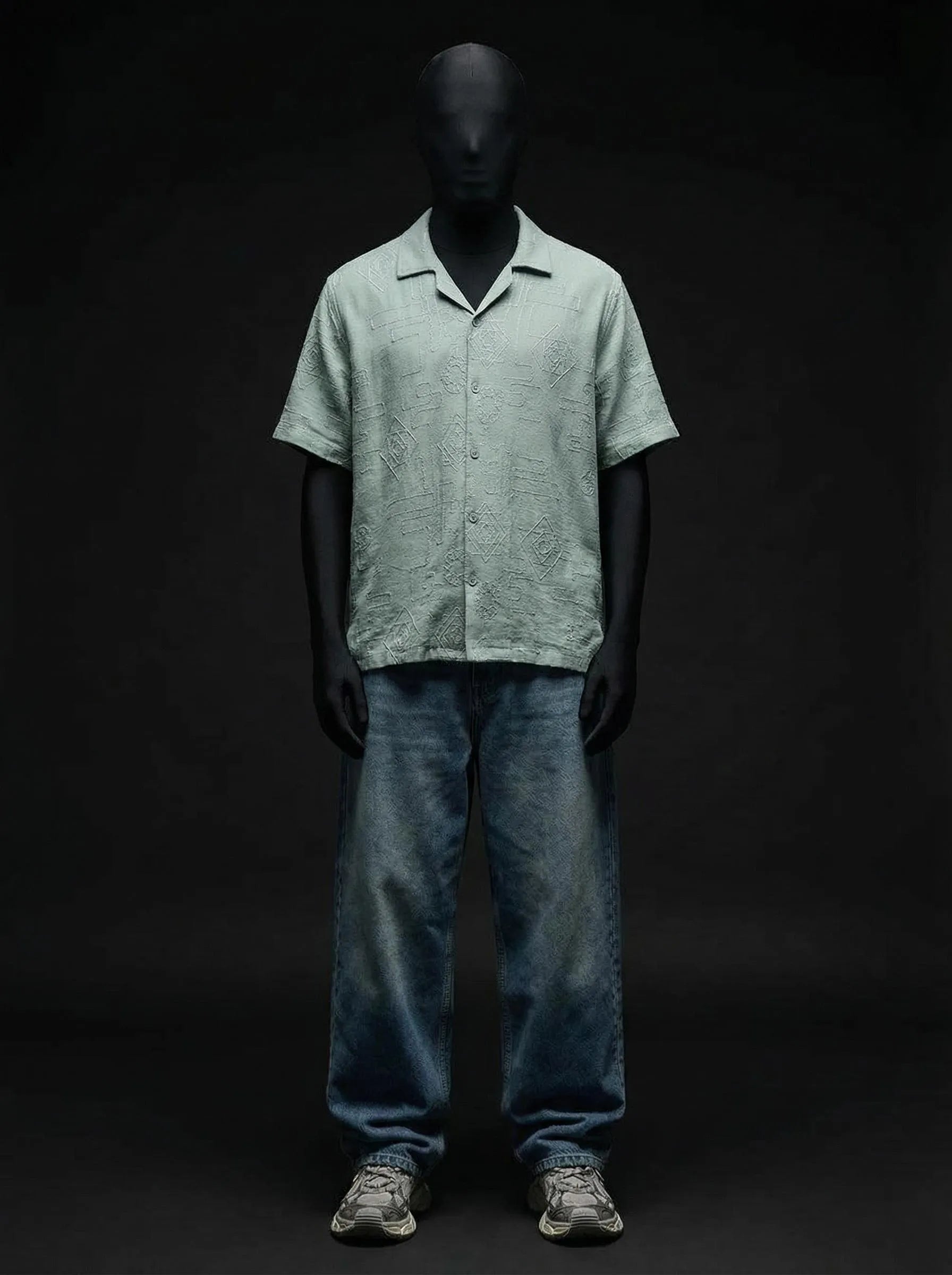 Leafy Luxe Knitted Shirt