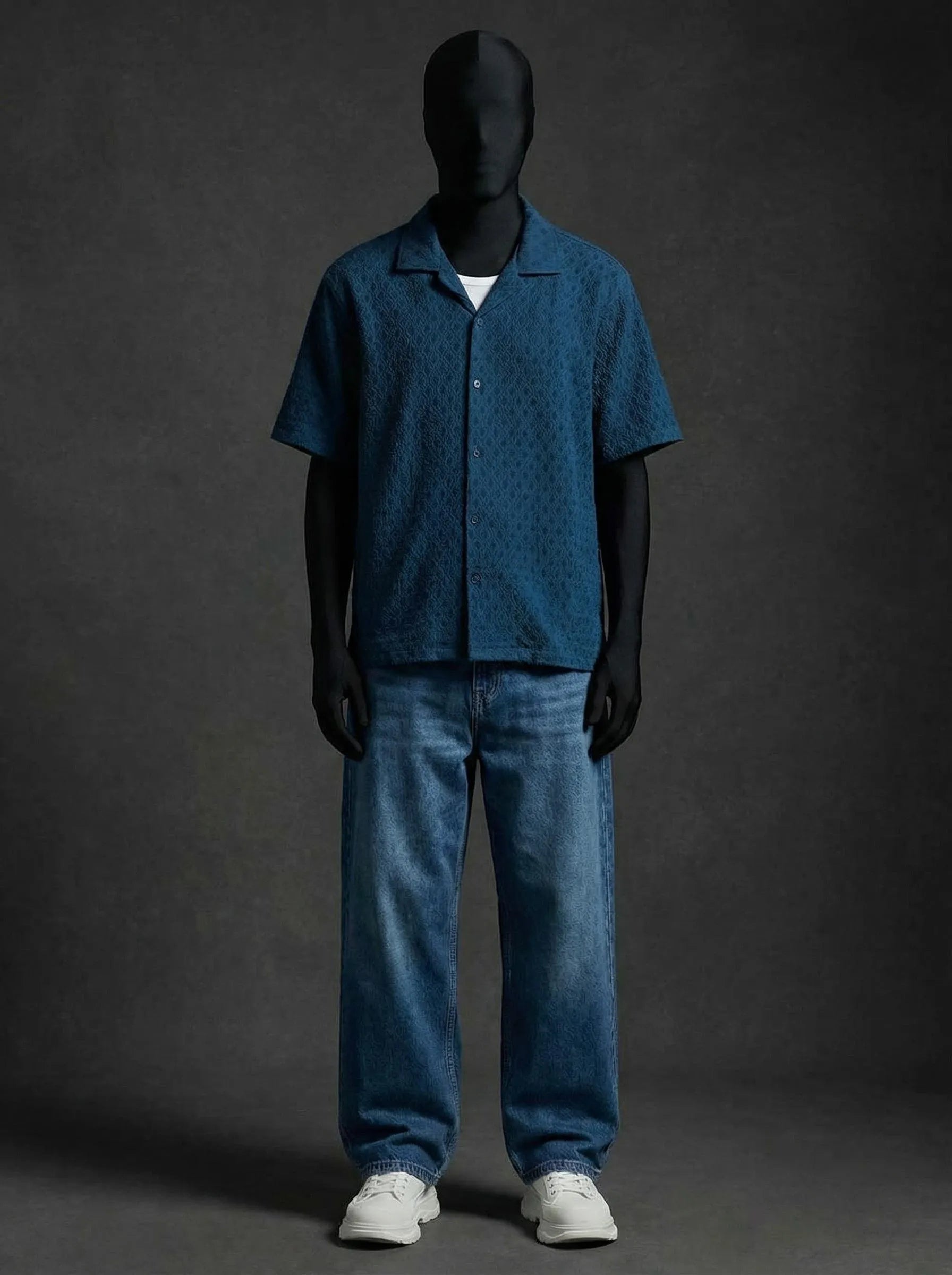 Twilight Blue Knitted Shirt