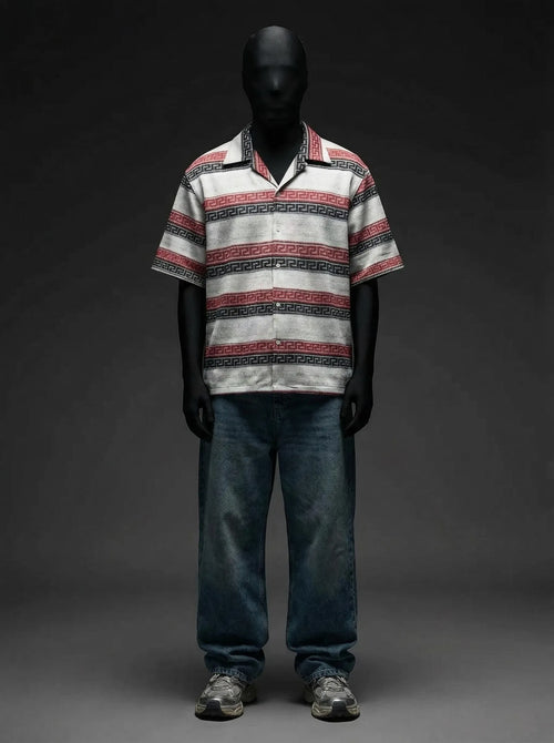 Desert Horizon Stripe Knitted Shirt