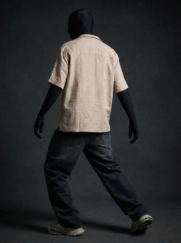 Beige Breeze Knitted Shirt