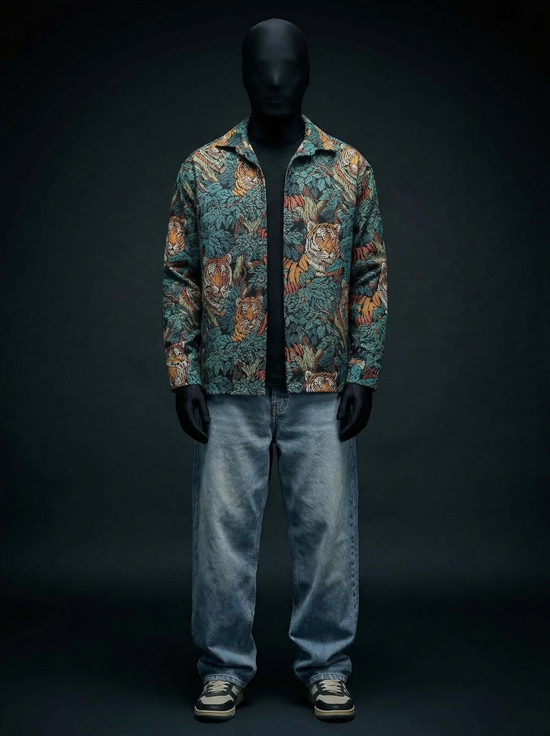 Jungle Royalty Over Shirt – Designer Cotton Over Shirts