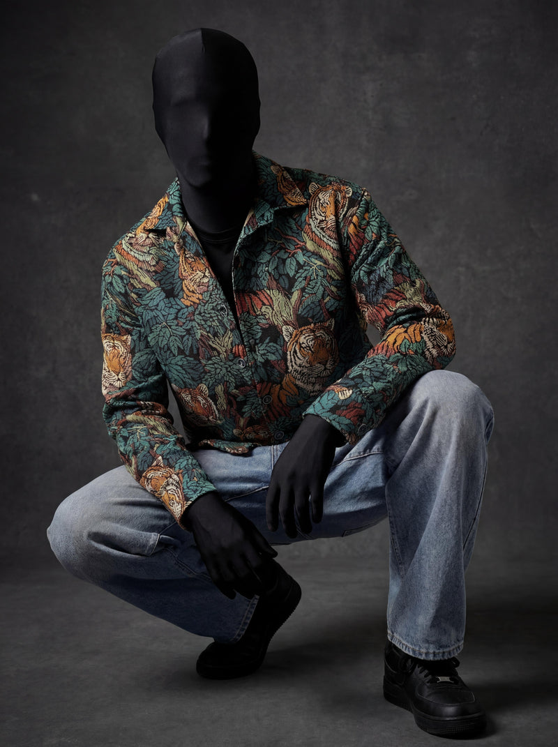 Jungle Royalty Over Shirt – Designer Cotton Over Shirts
