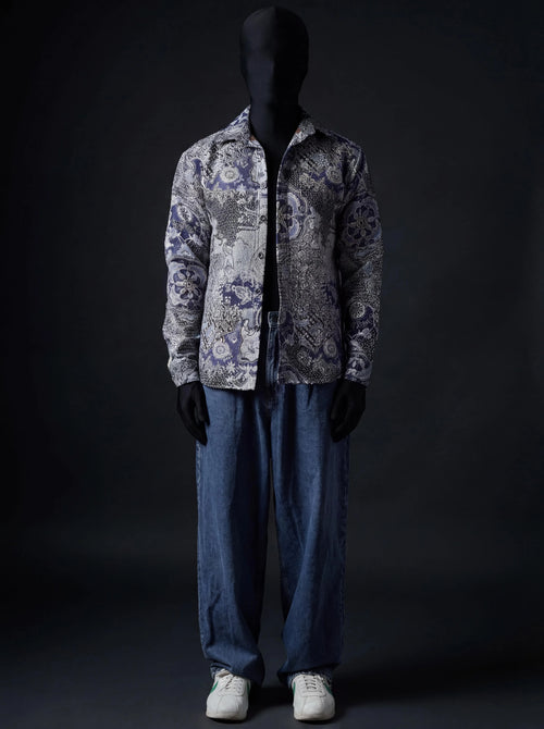 Navy Nebula Over Shirt – Premium Unisex Over Shirts