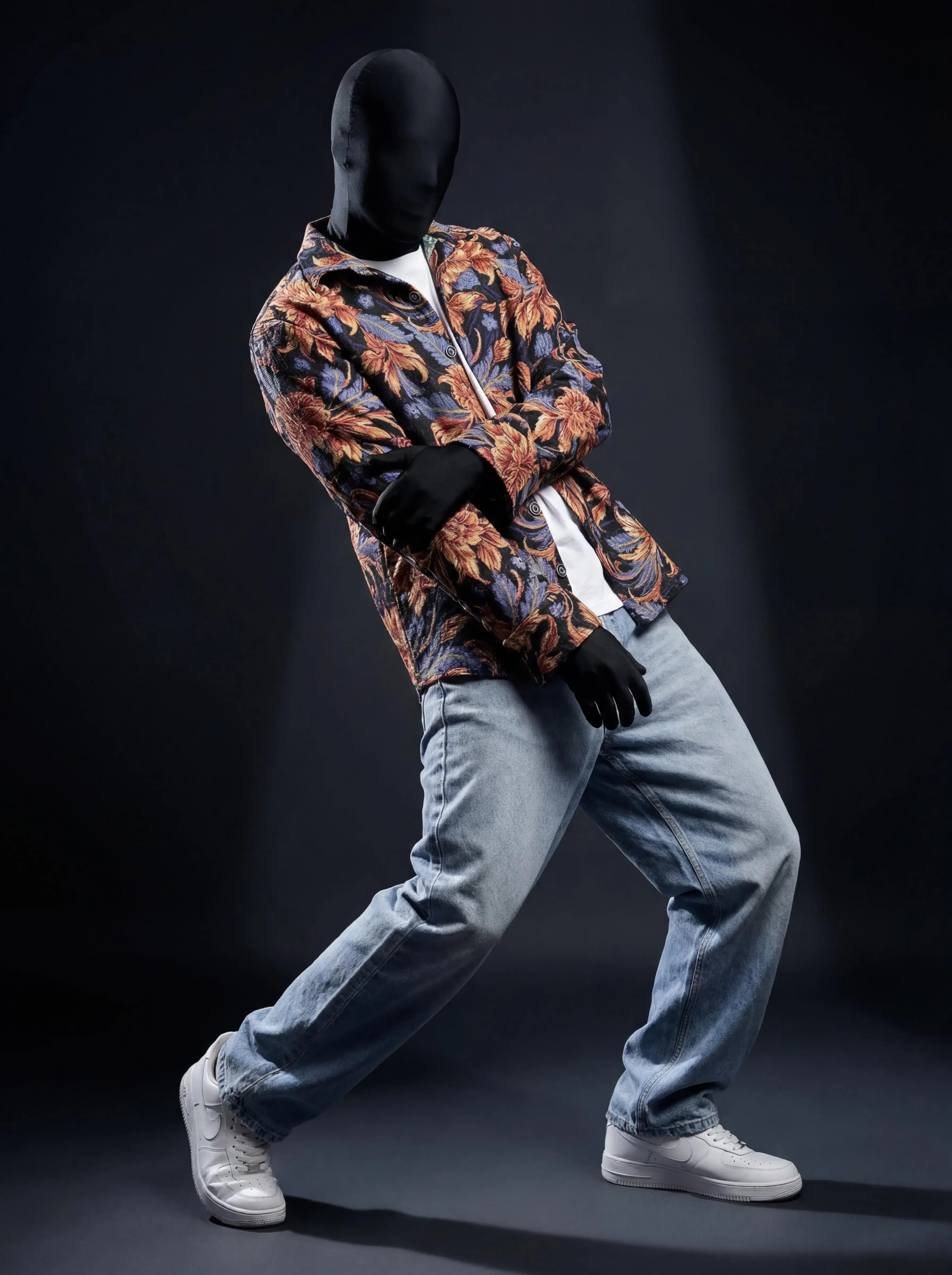 Baroque Bloom Shacket – Cotton Collared Overshirt