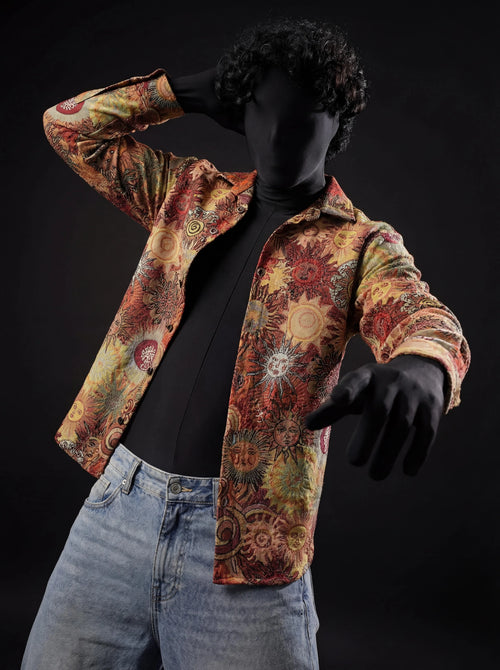 Solar Symphony Over Shirt