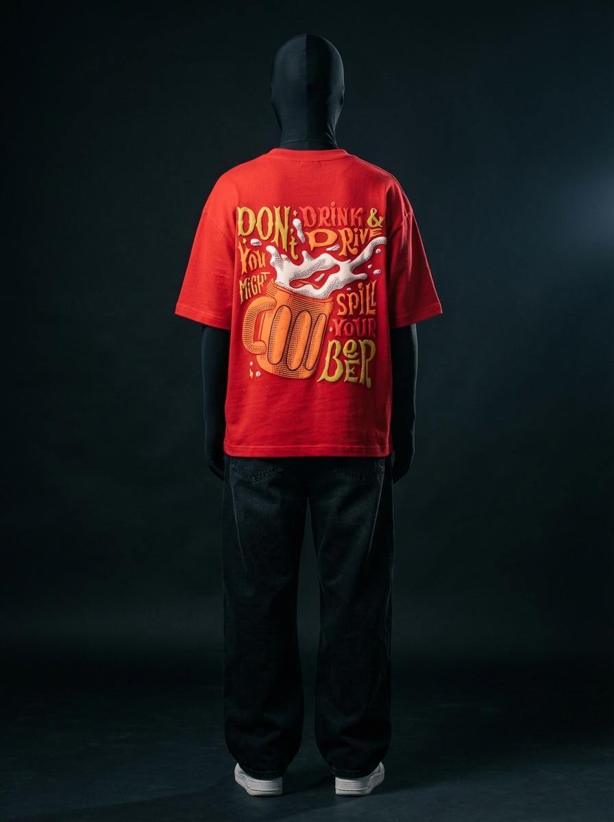 Wildside Brew Puff Printed Oversize Tee