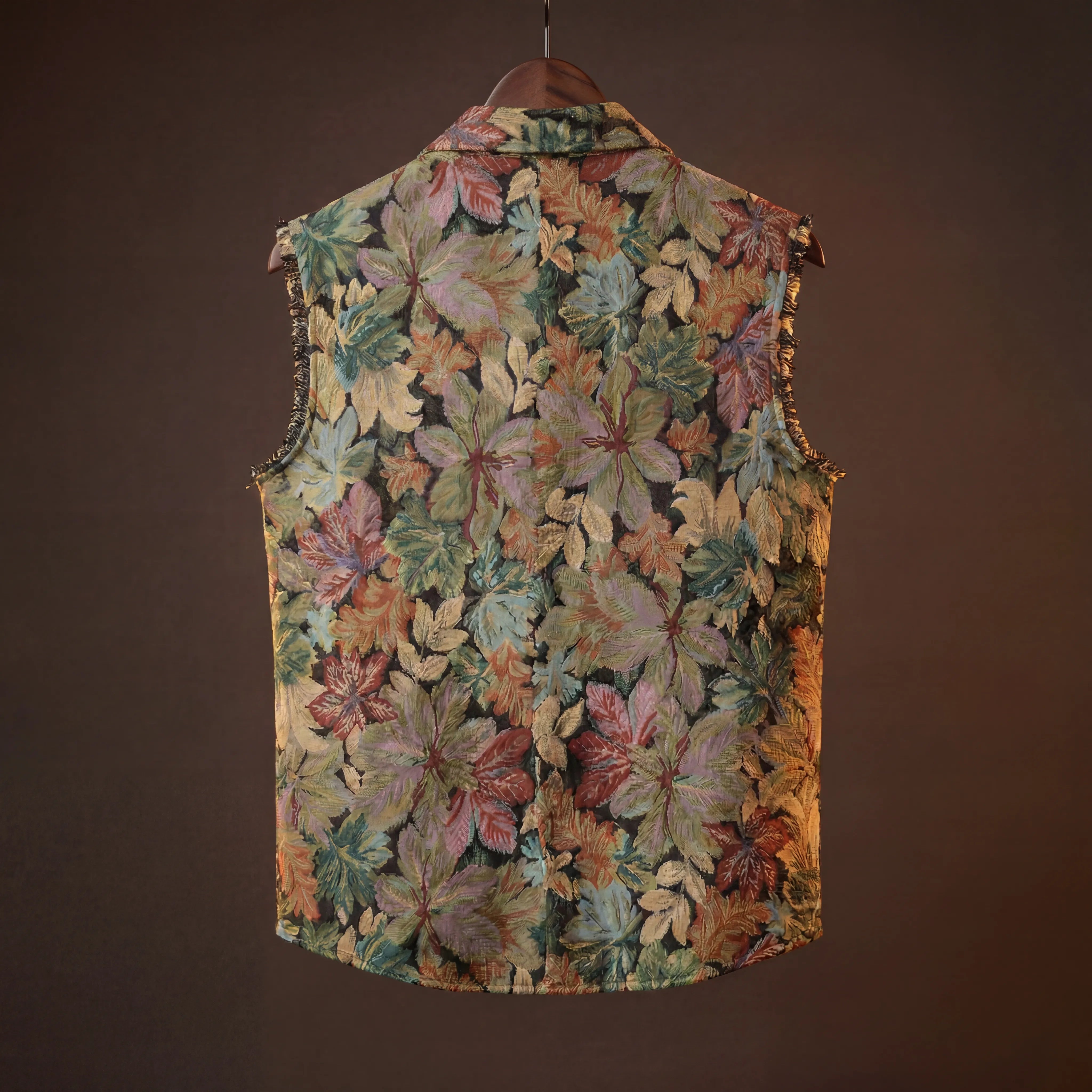 Whispering Leaves Jacquard Vest