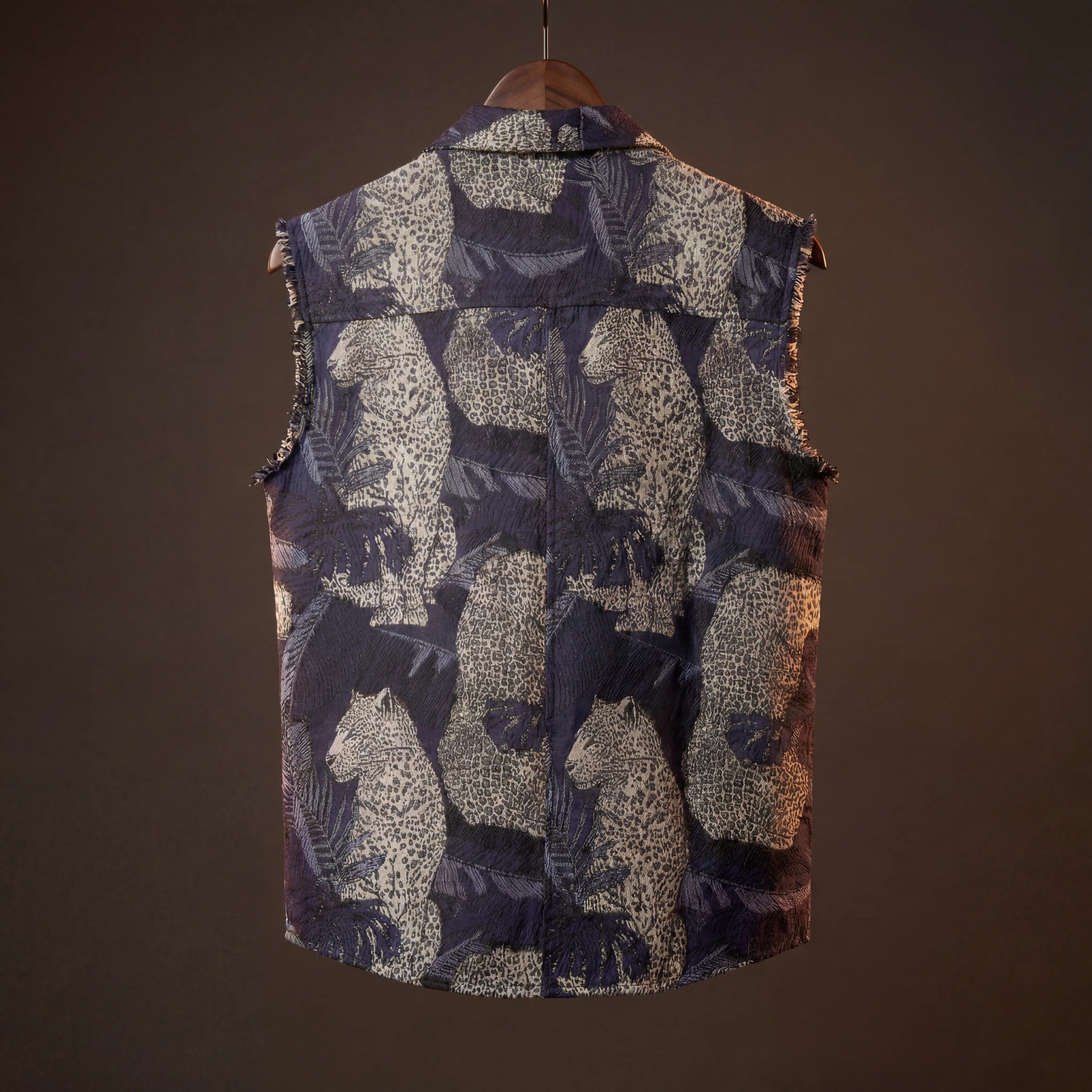 Leopard’s Lair Jacquard Vest