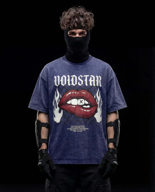 ANARCHY ARC // VOLTAGE SKULL ACID WASH TEE