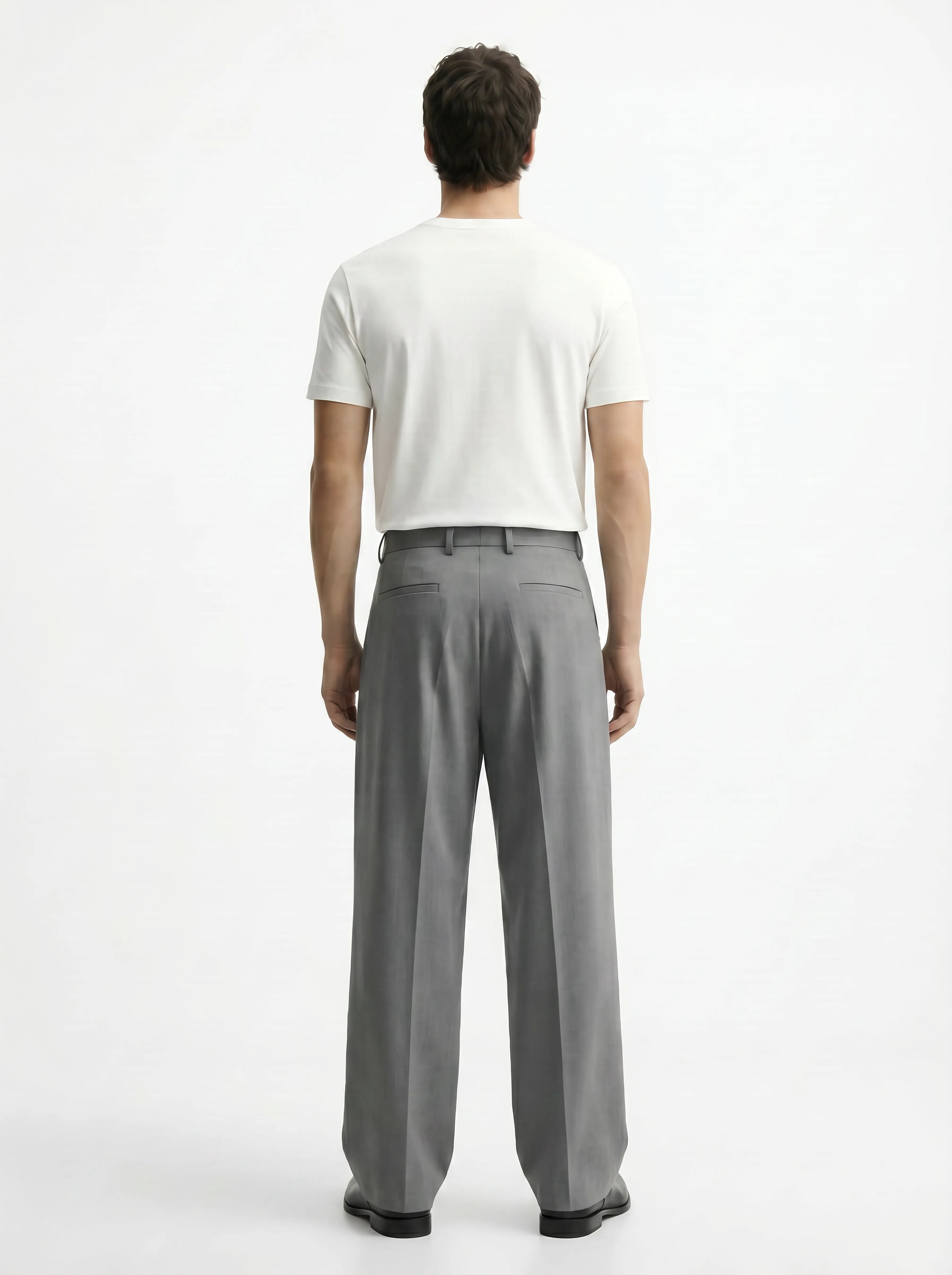 D GREY Stretch Pants for Sleek Everyday Streetwear Comfort
