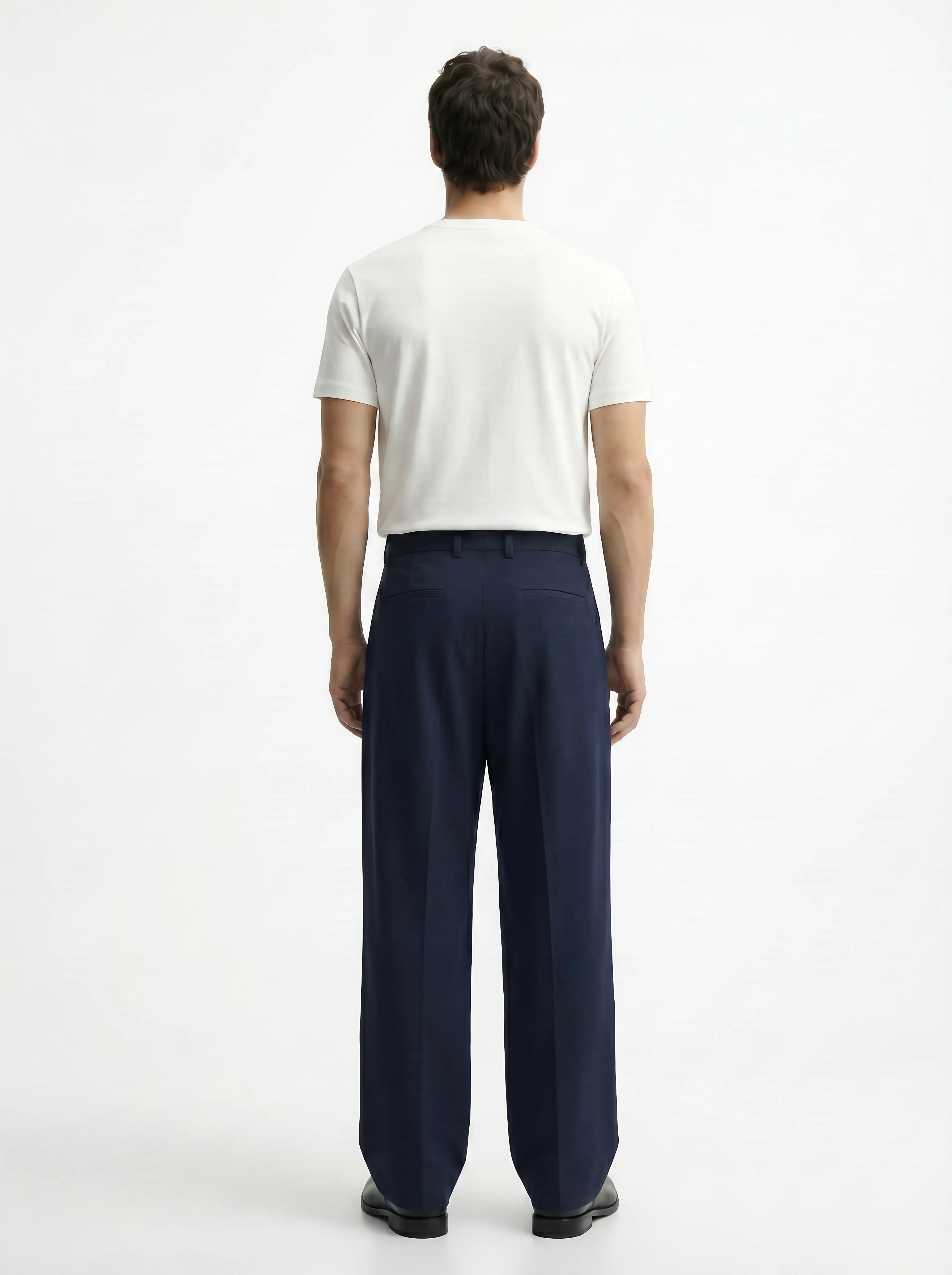 Navy Blue Stretch Pants for Classic and Comfortable Streetwear