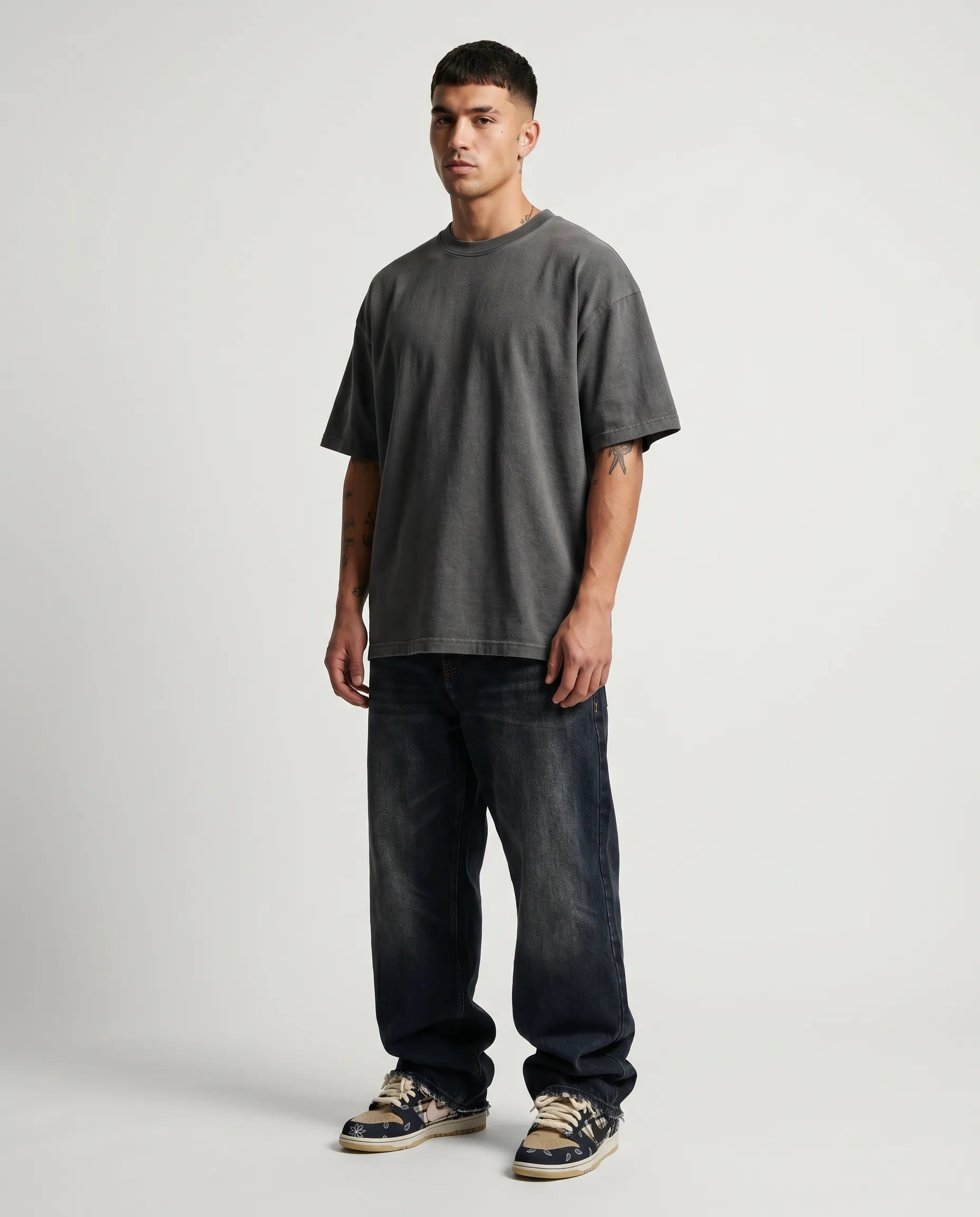 Oversized Heavyweight T-Shirt - Grey CLAZZEY