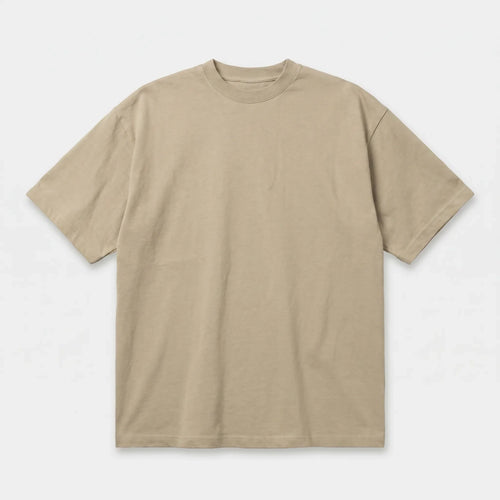 Oversized Heavyweight T-Shirt - Beige