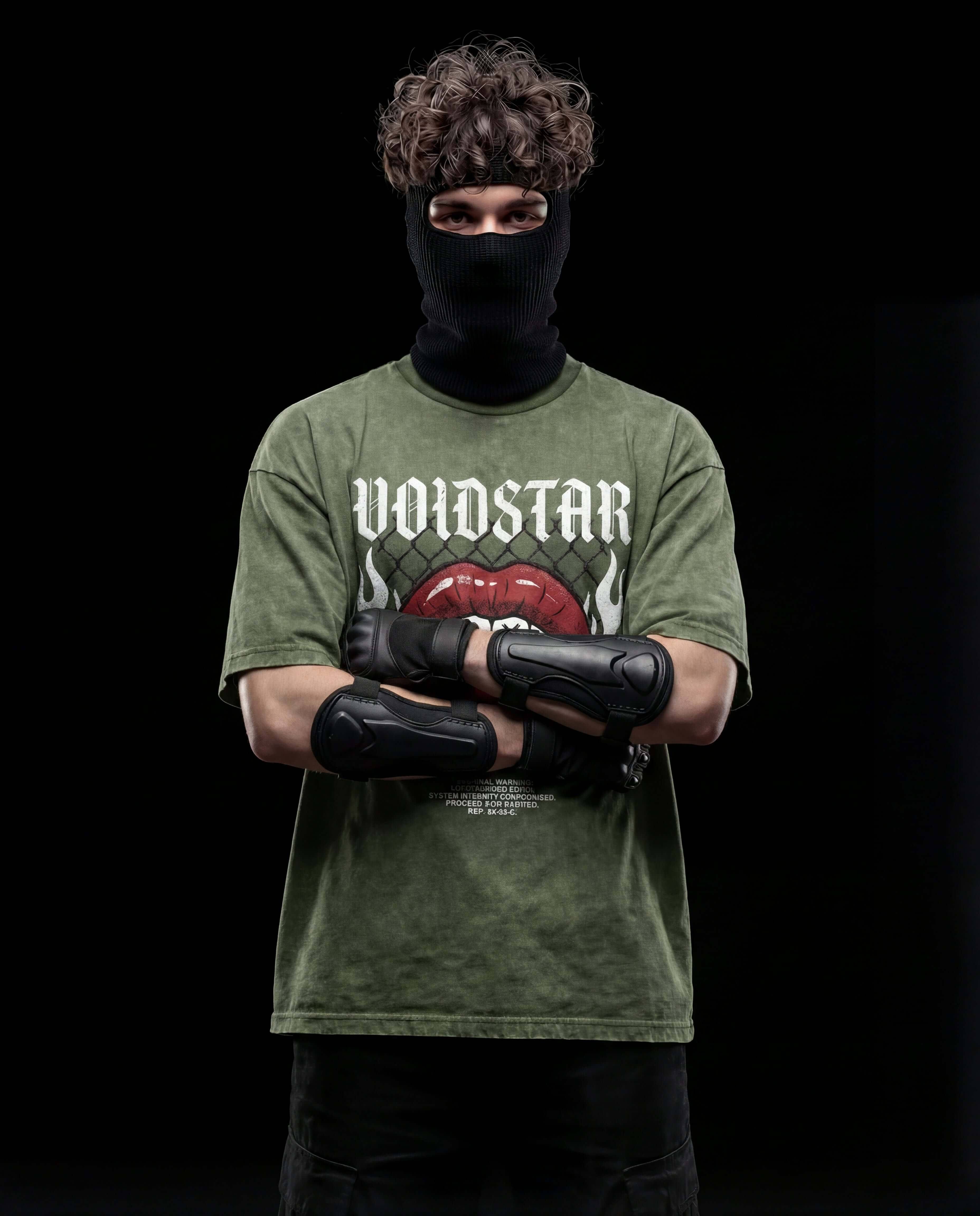 ANARCHY ARC // VOLTAGE SKULL ACID WASH TEE