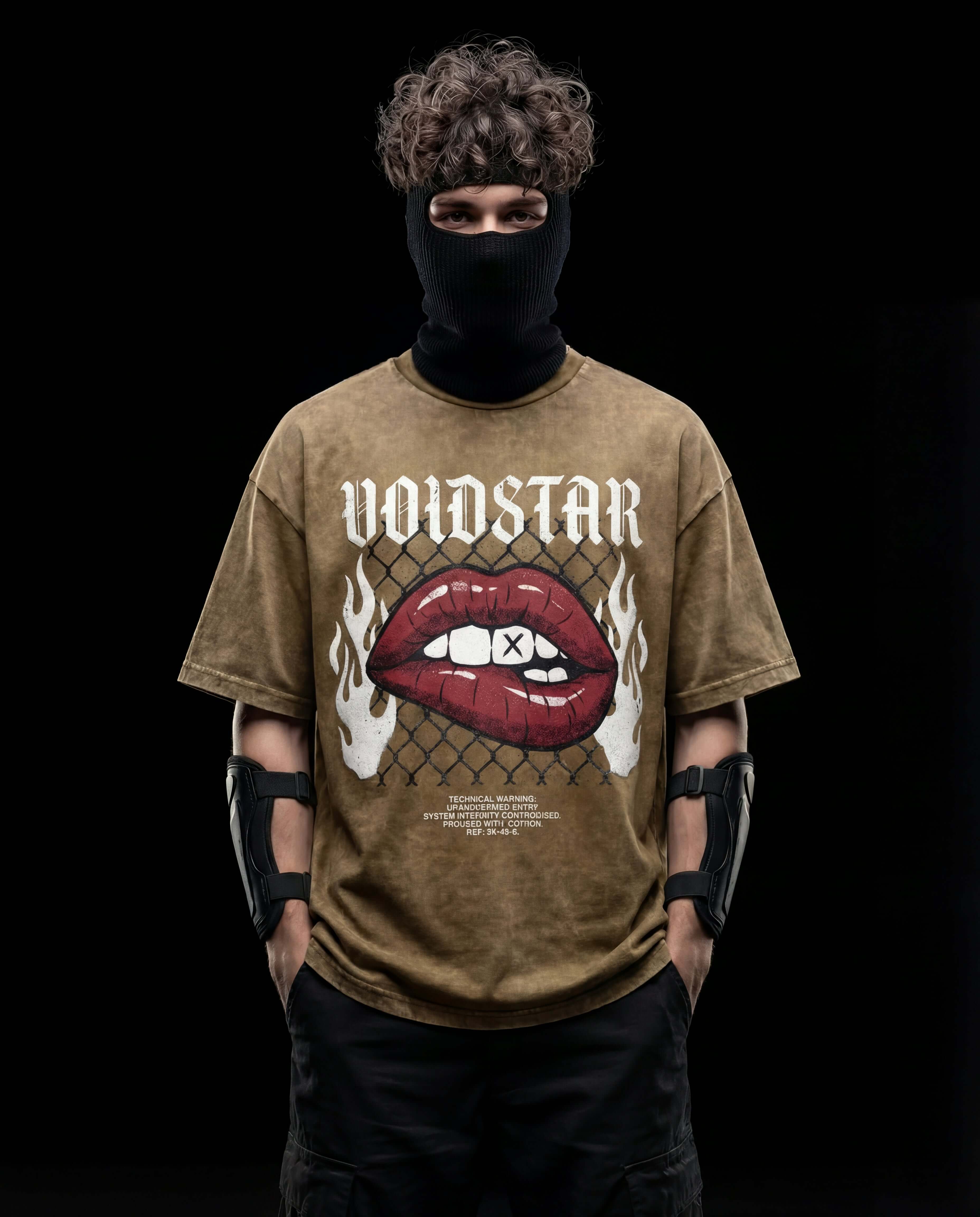 ANARCHY ARC // VOLTAGE SKULL ACID WASH TEE