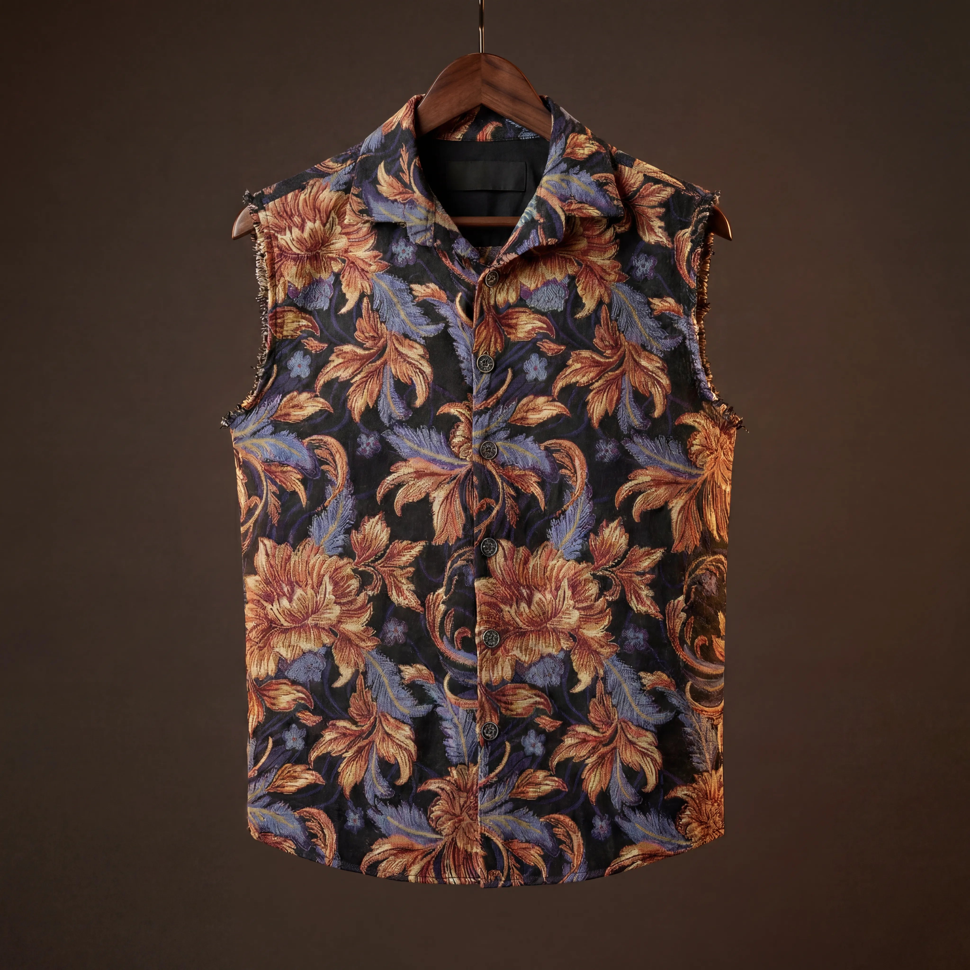 Baroque Bloom Jacquard Vest