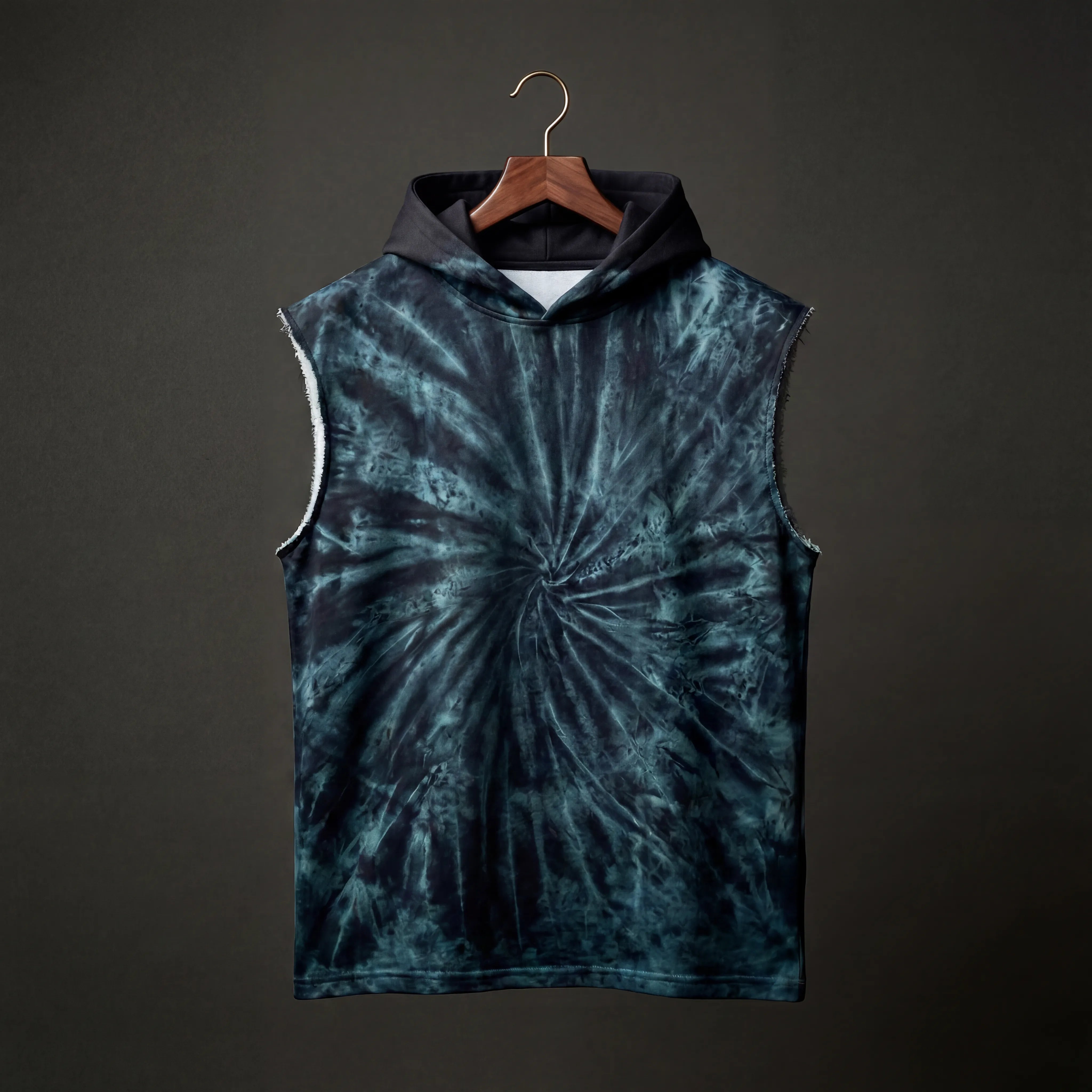 Stormcore Spiral Sleeveless Oversized Hoodie