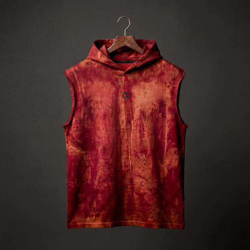 Inferno Veil Sleeveless Oversized Hoodie