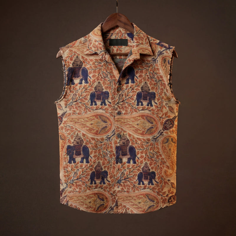 Elephant Memoir Jacquard Vest