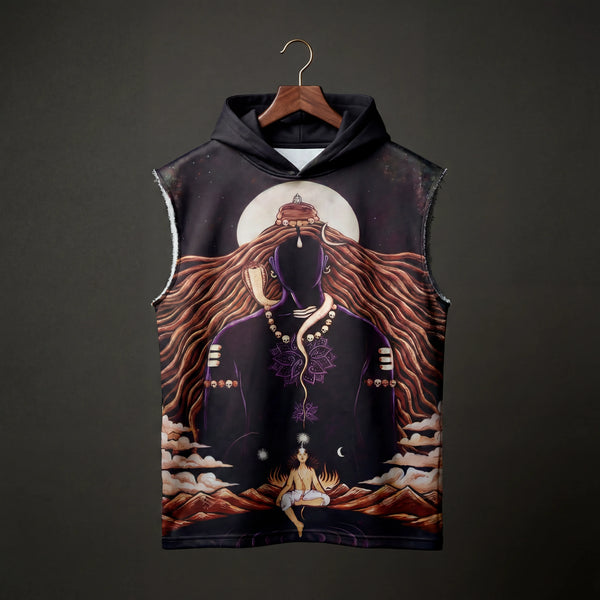 Shivaverse Sleeveless Oversized Hoodie