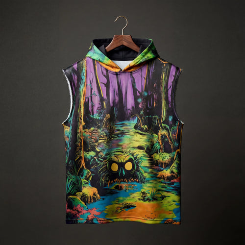Swamp Stalker Sleeveless Oversized Hoodie