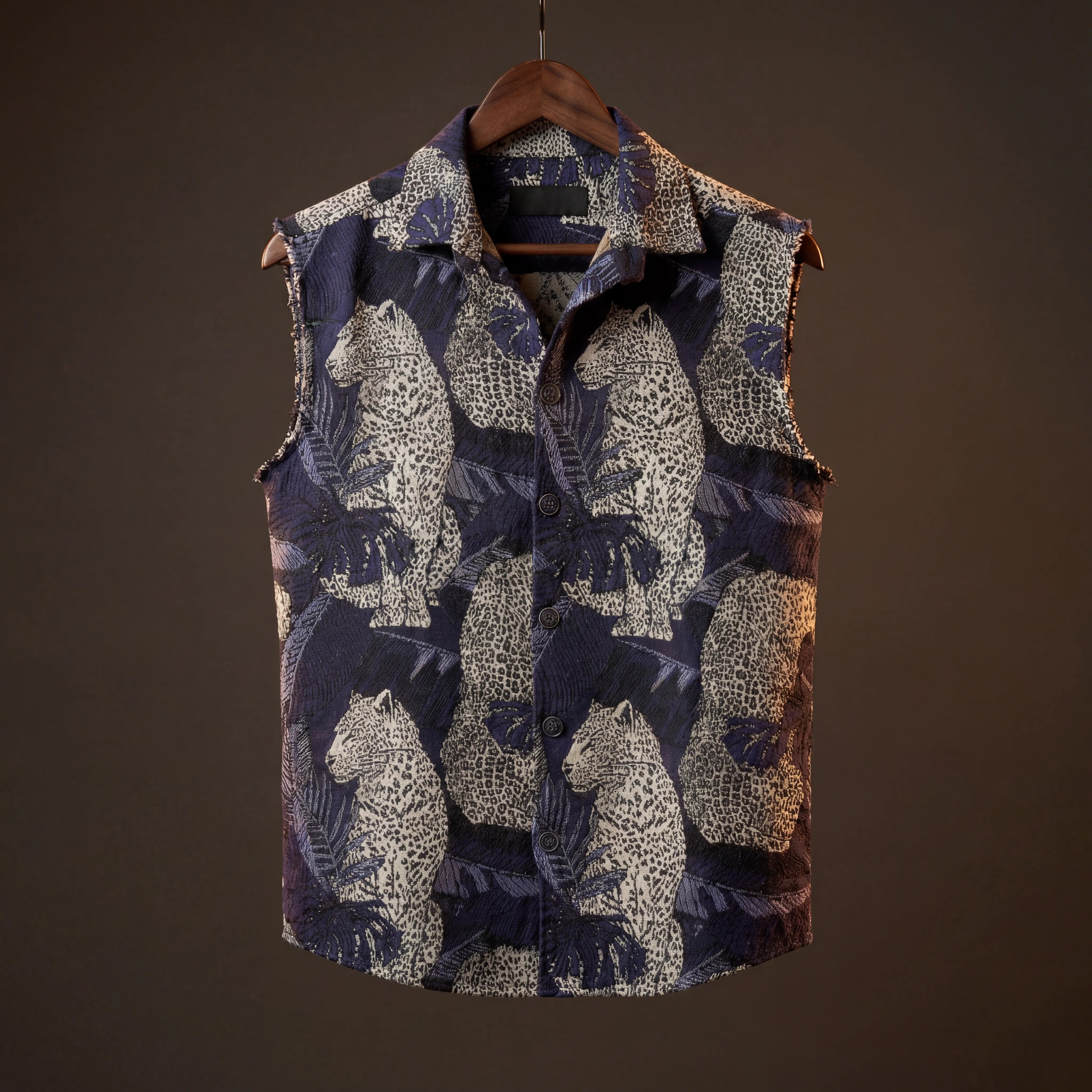 Leopard’s Lair Jacquard Vest