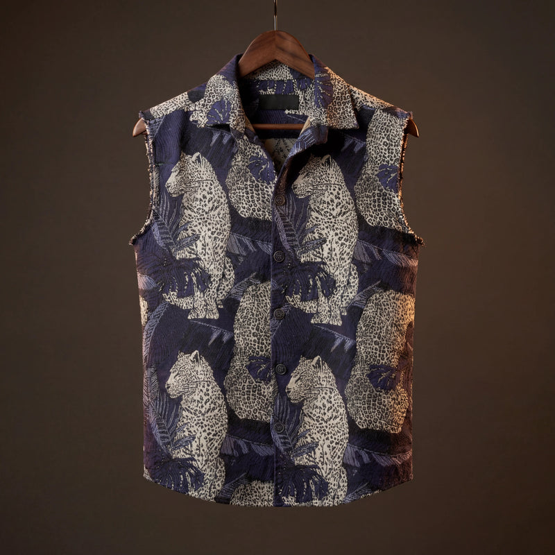 Leopard’s Lair Jacquard Vest
