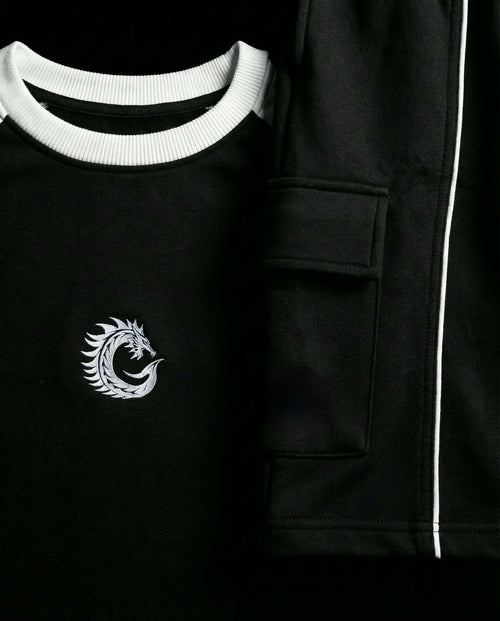 Void Black Heavyweight Tech-Terry Co-ord Set
