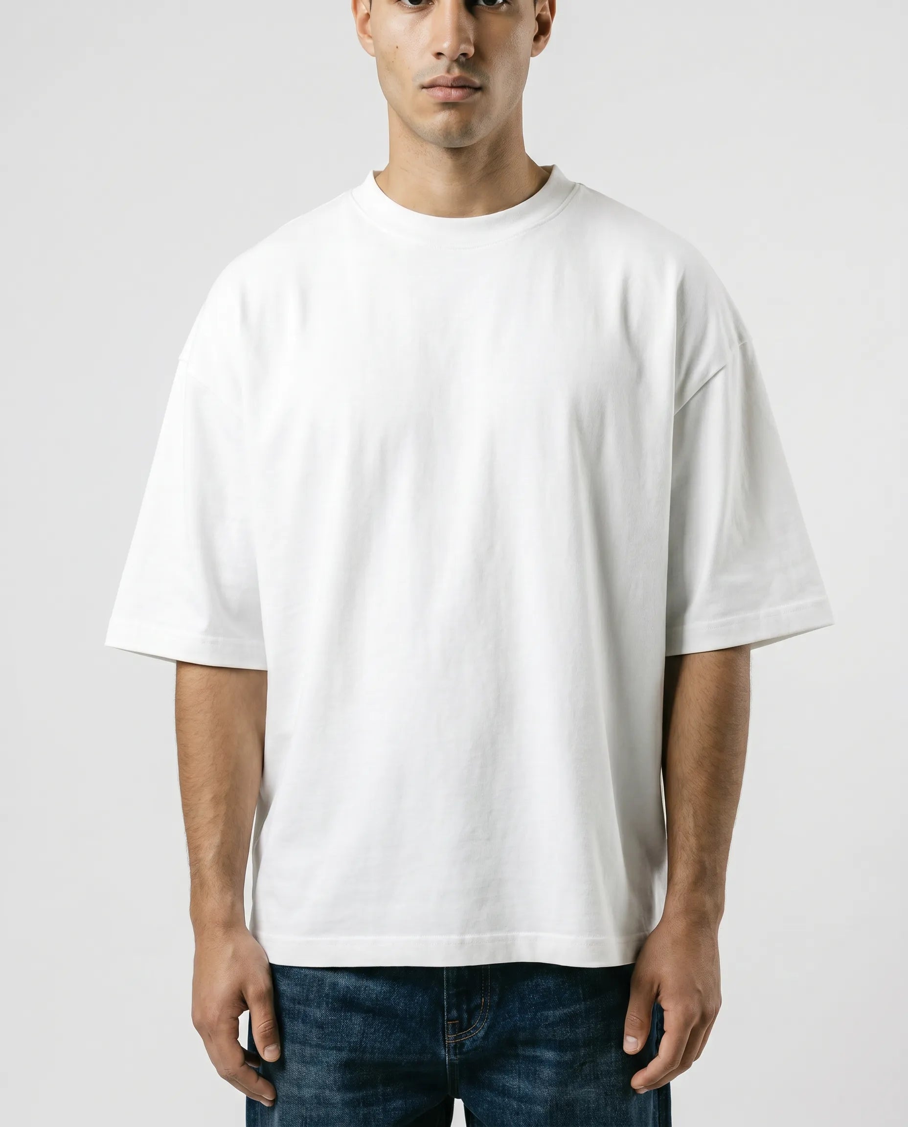 Oversized Heavyweight T-Shirt - White CLAZZEY