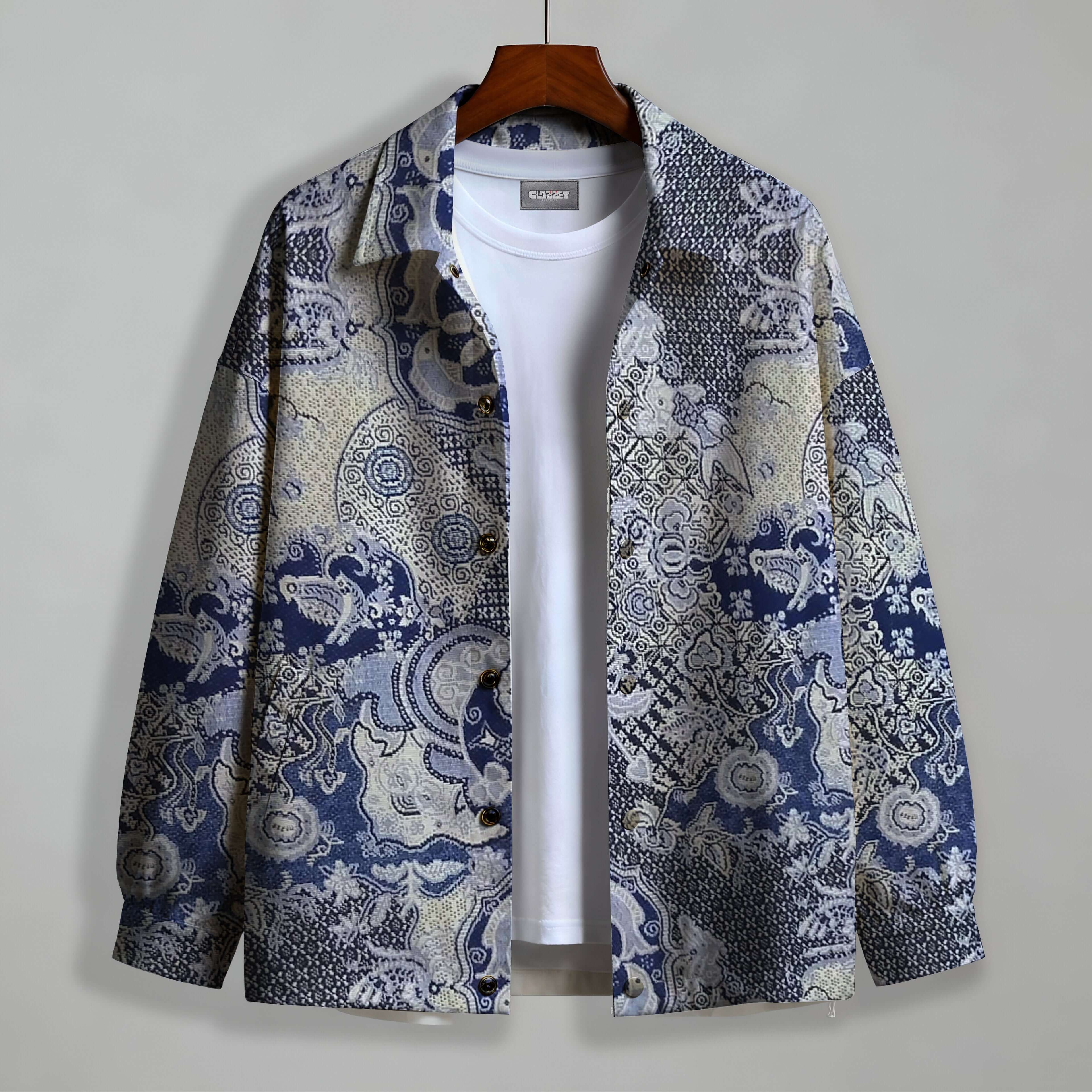 Navy Nebula Shacket – Premium Unisex Shacket