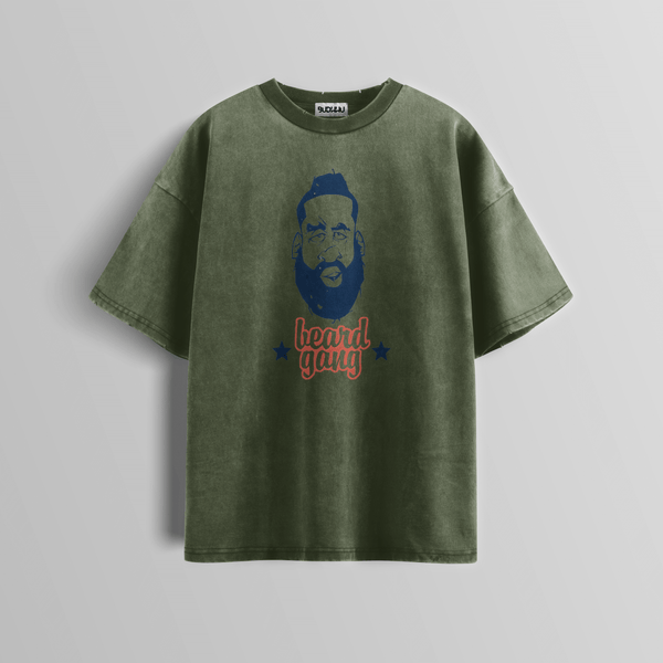 Beard Mafia Acid Wash Tee