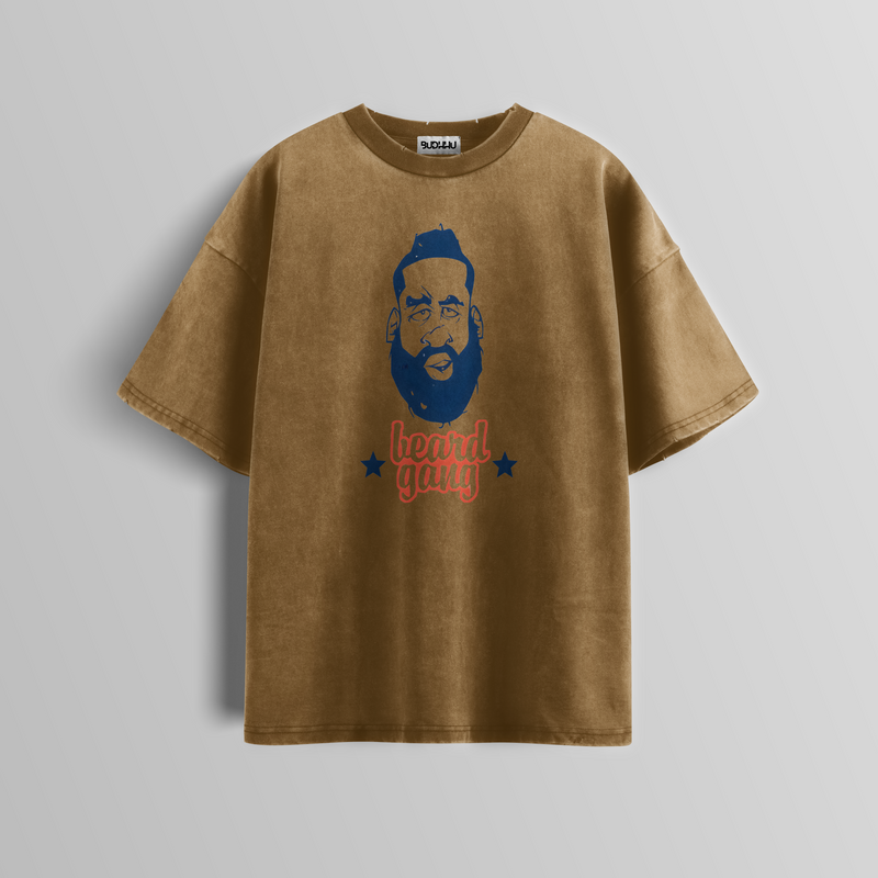 Beard Mafia Acid Wash Tee