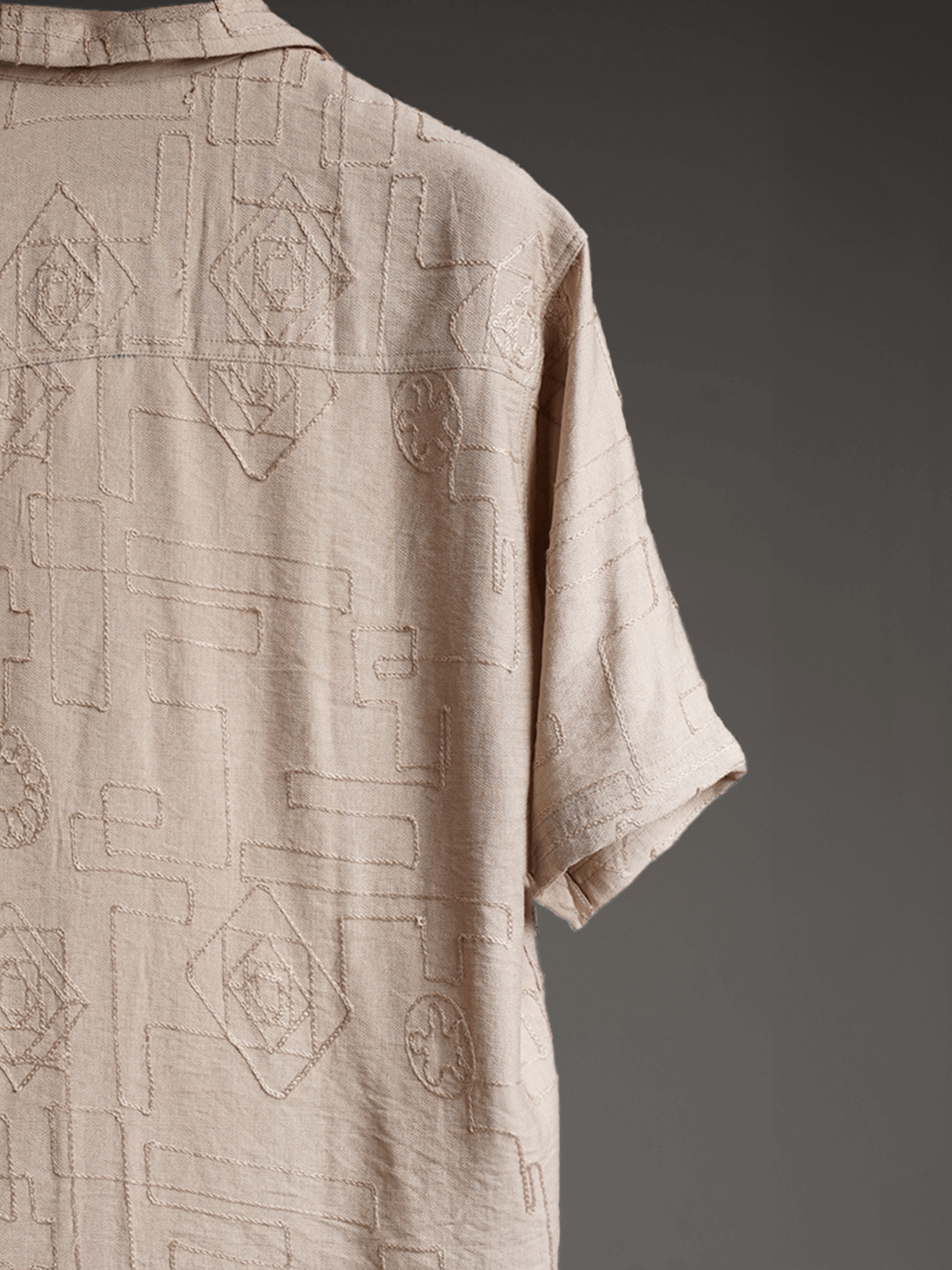 Beige Breeze Knitted Shirt