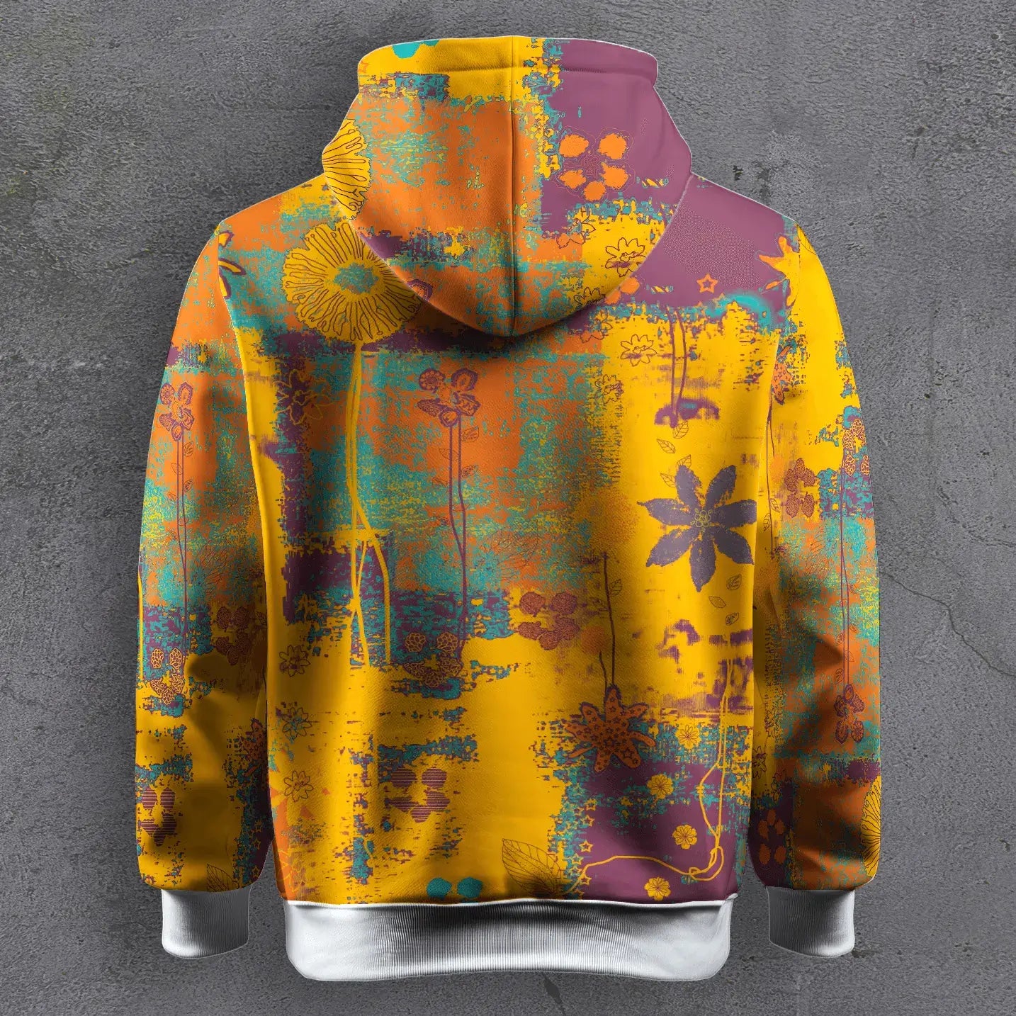 Boho Bloom Printed Hoodie
