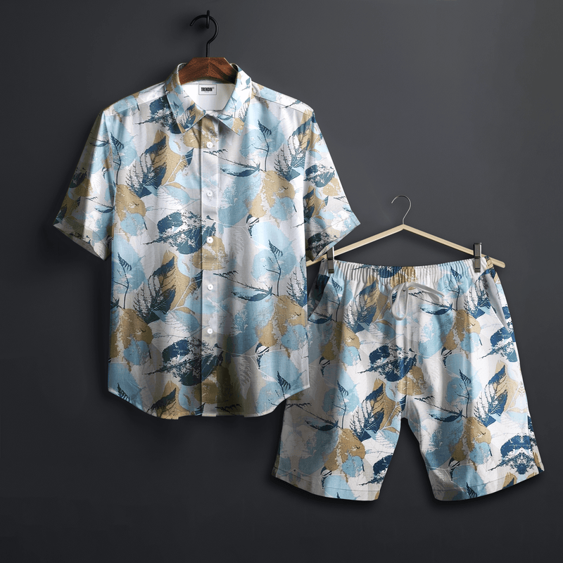 Breezy Bloom Shirts and Short Set - 100% cotton