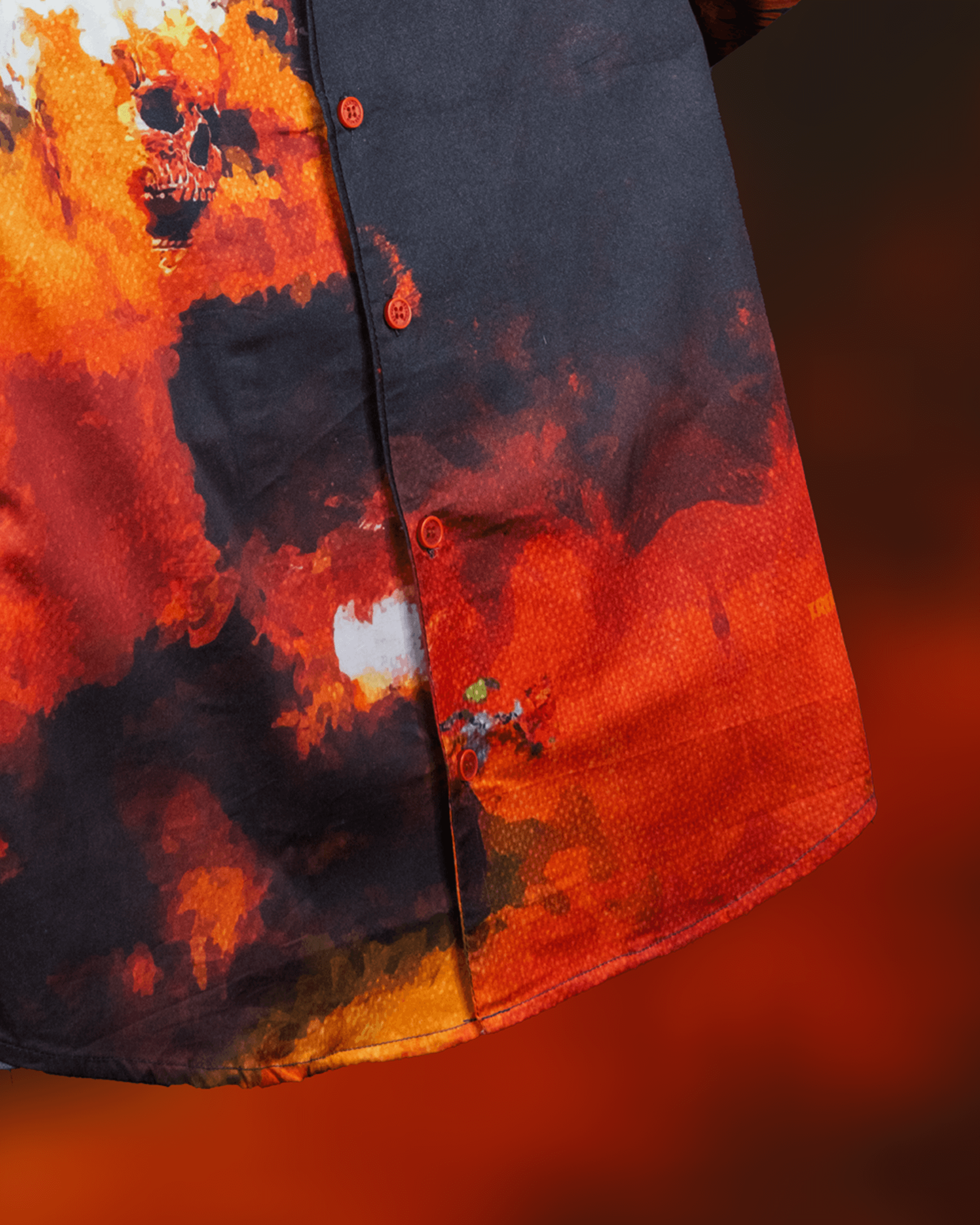 Monster Flames Cotton Shirt