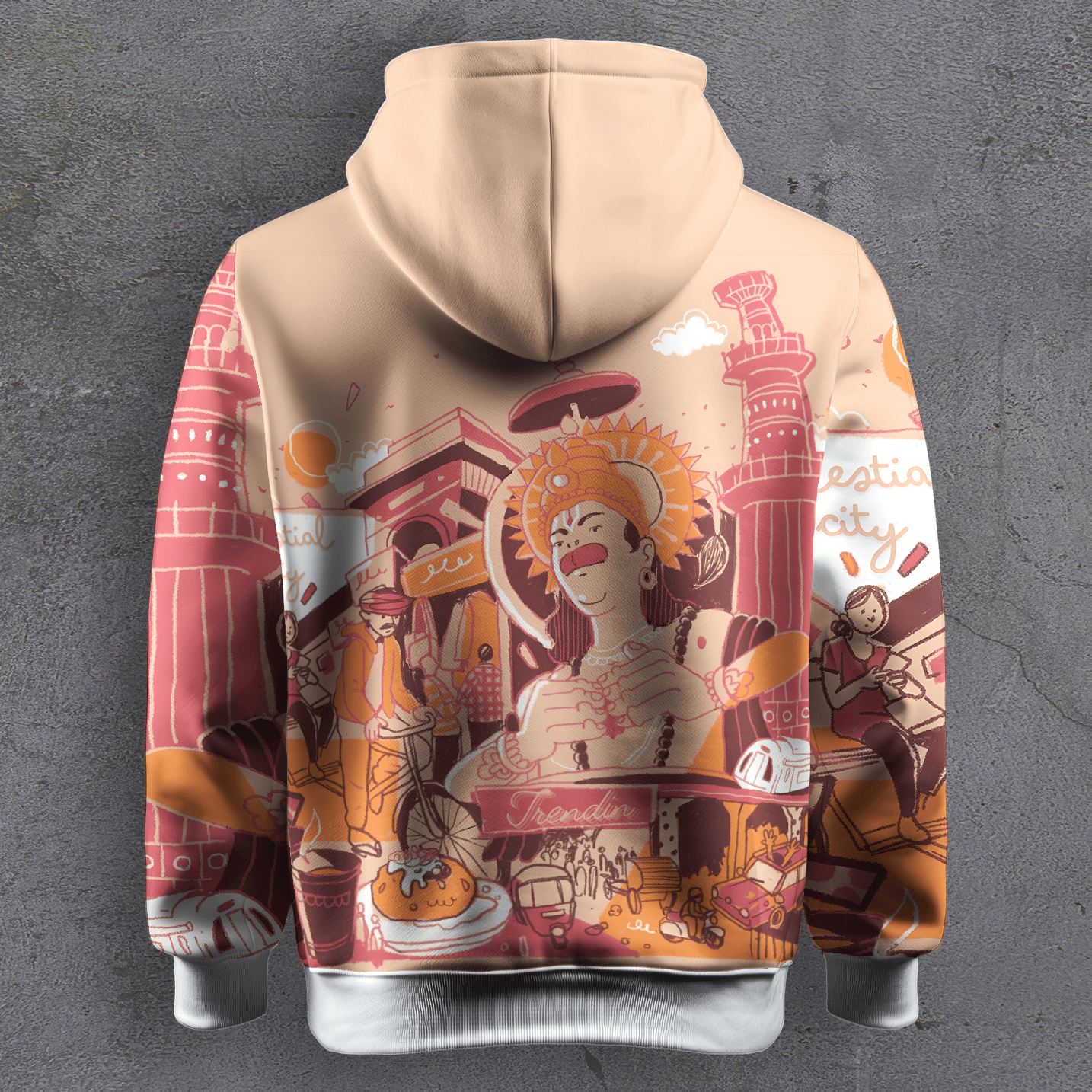 Celestial City Printed Hoodie
