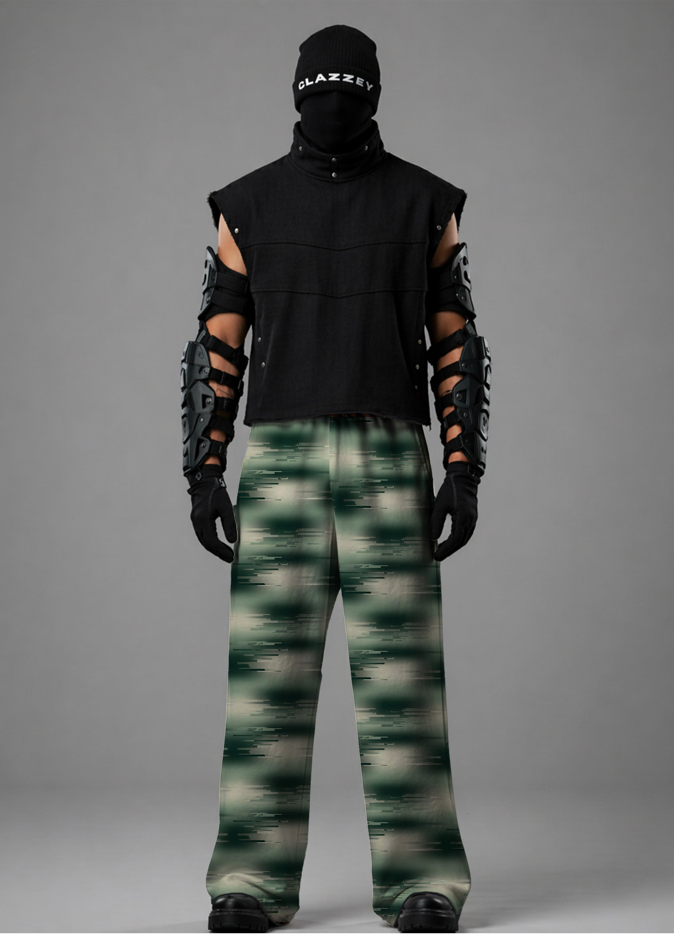 Glitch Moss Baggy Trousers